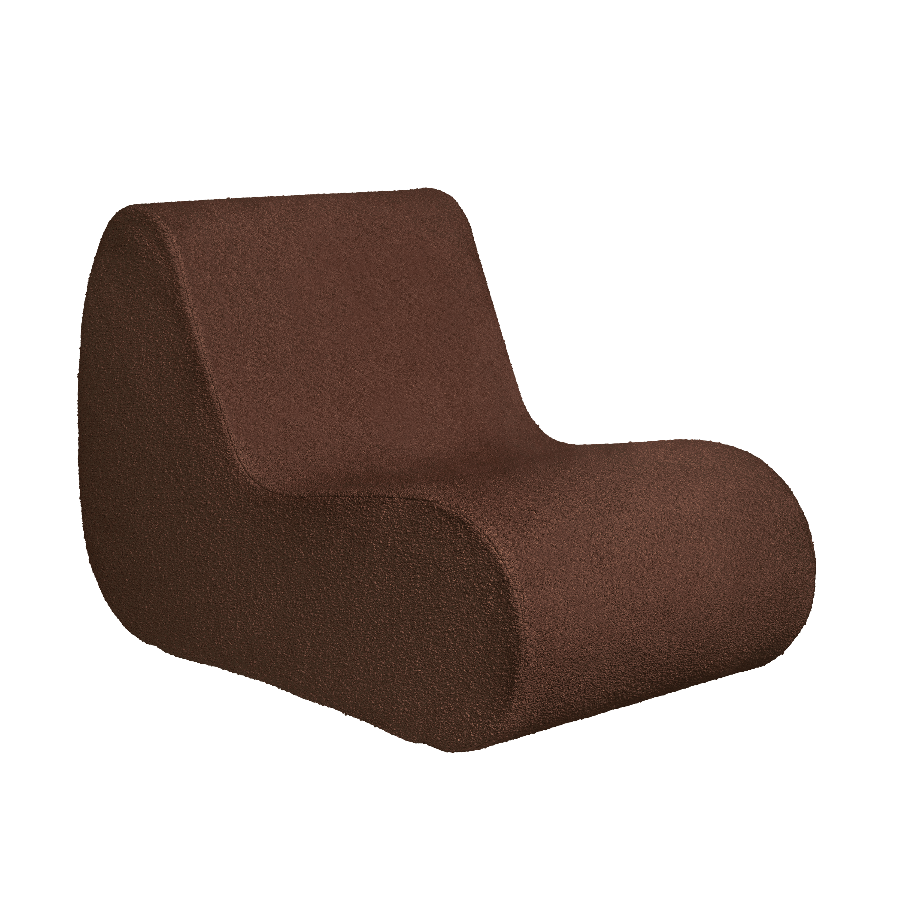 Modul / fotel ROULI hnedý boucle