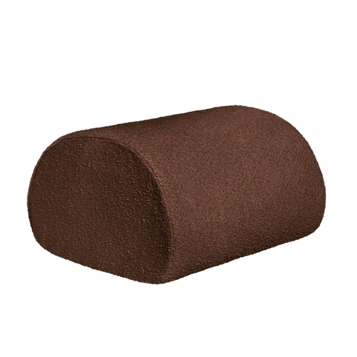 Outdoor Pouf ROULI brown boucle