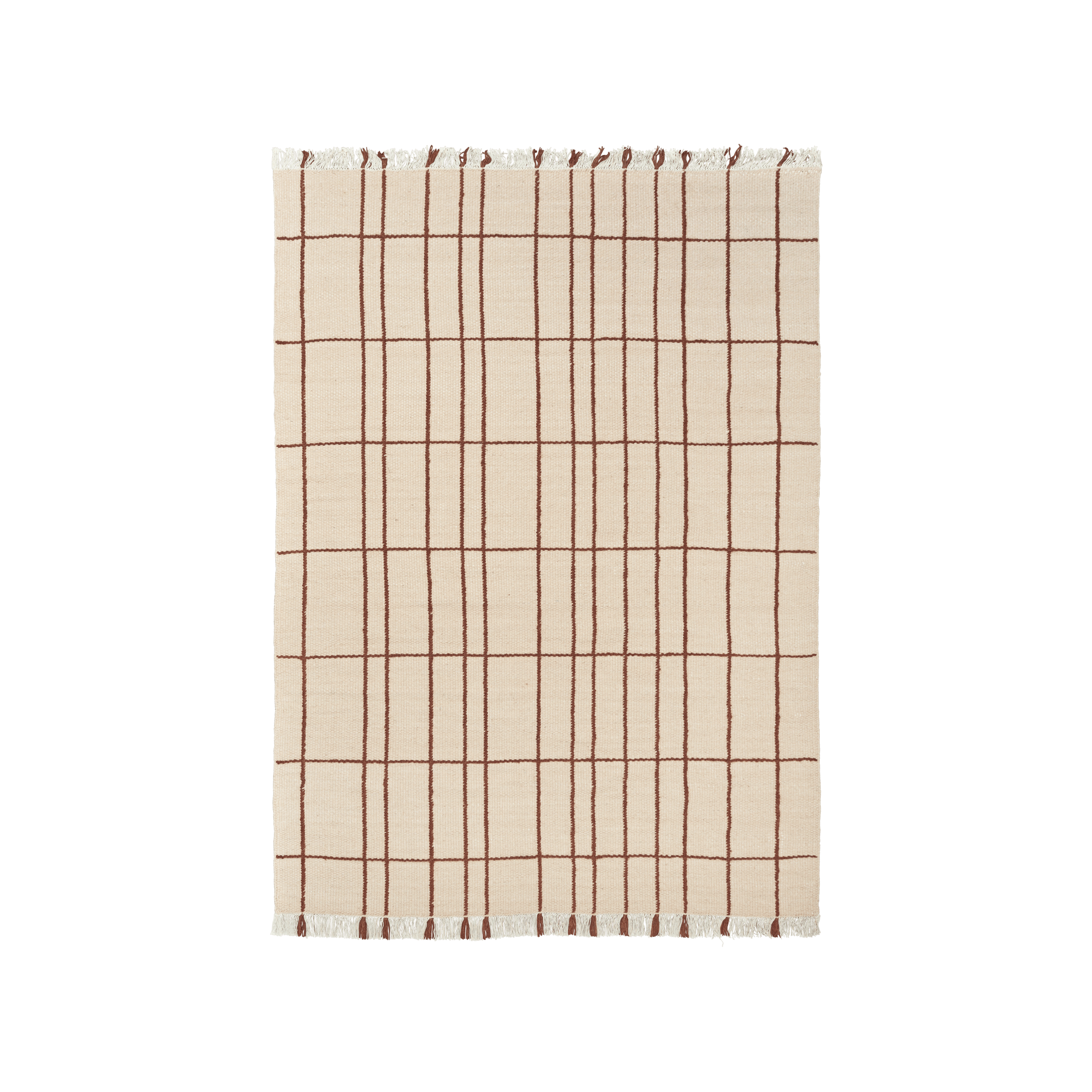 SEN Beige Carpet with Brown