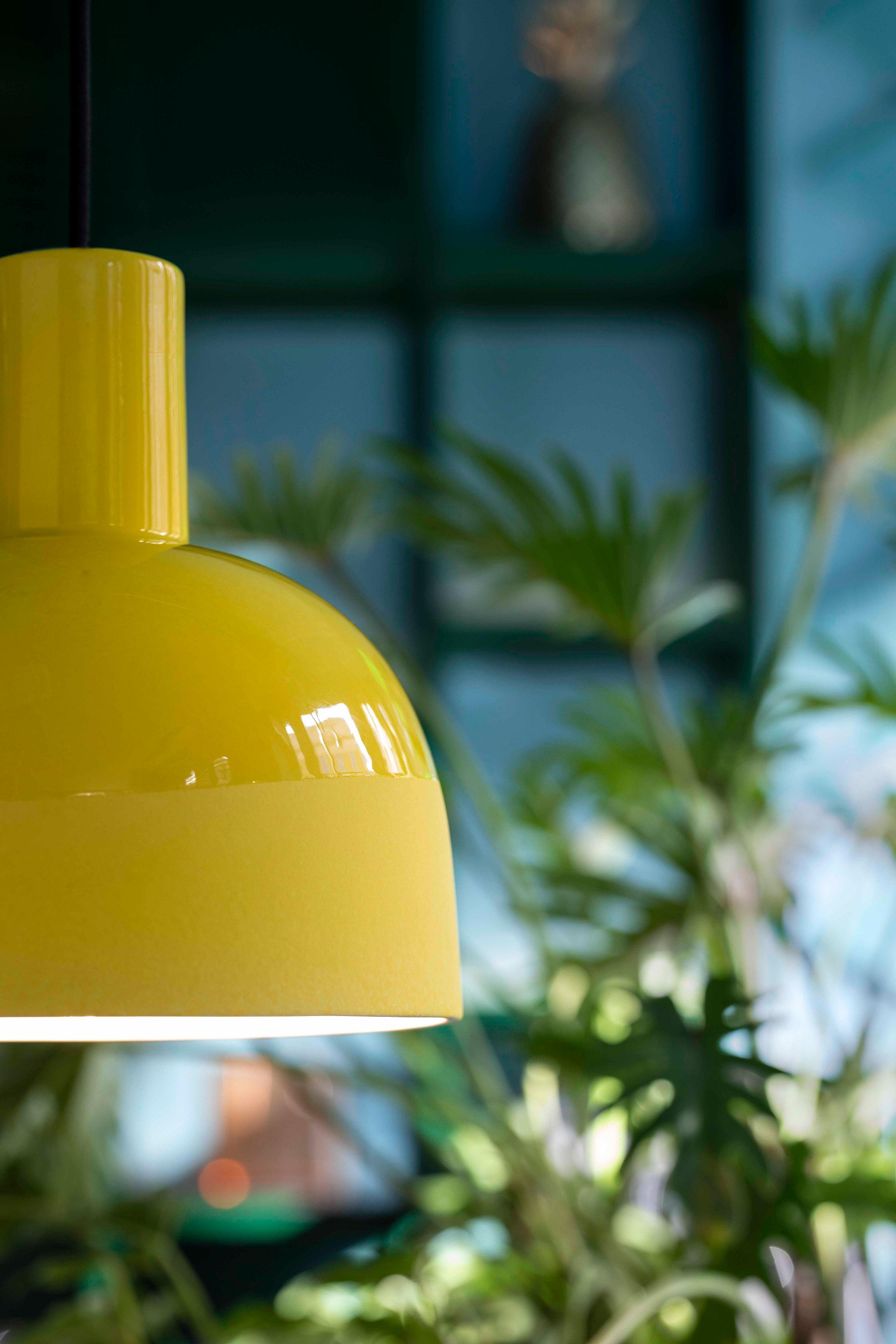 CAXIXI ceramic pendant lamp in bottle green