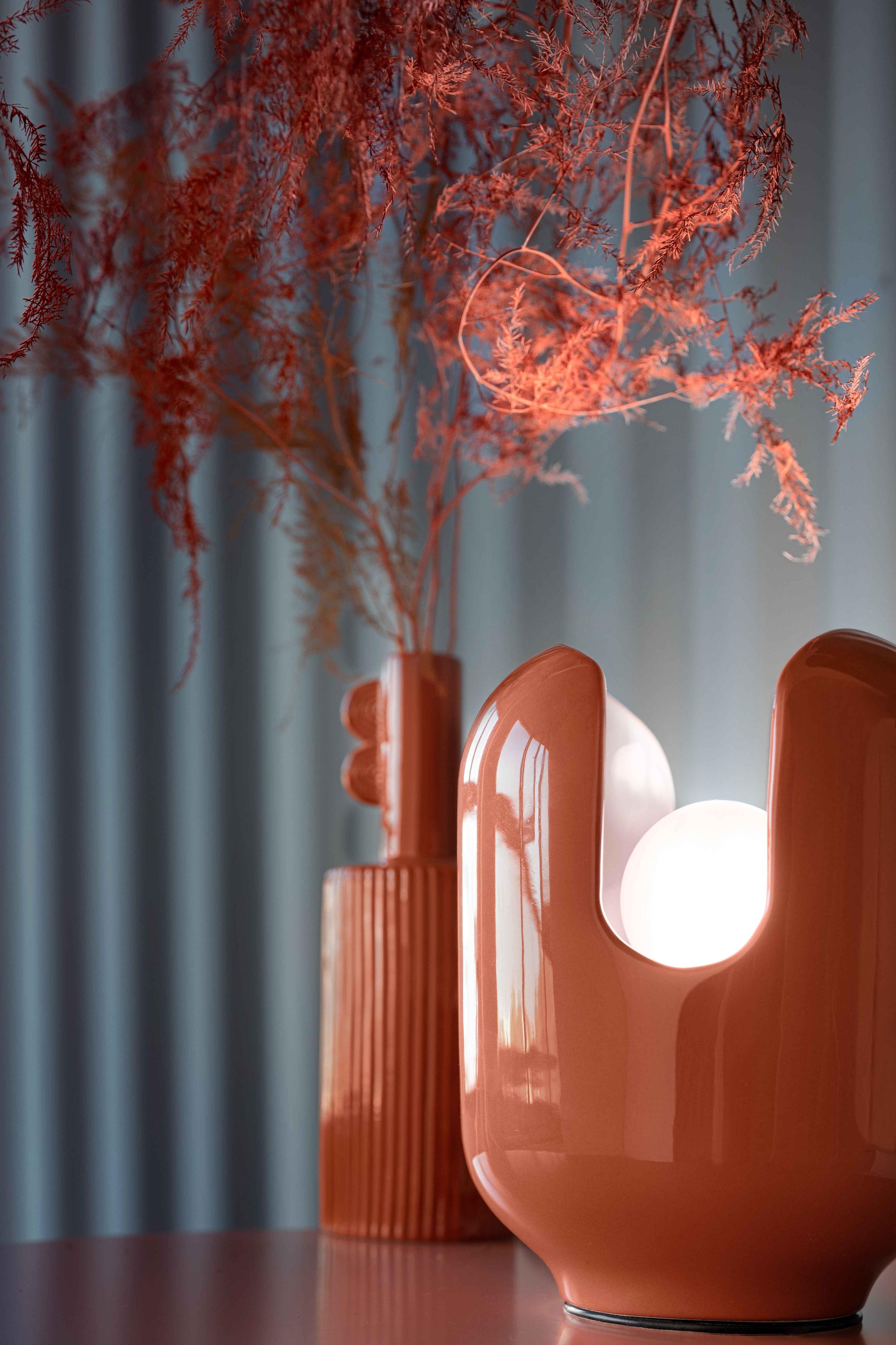 BATUCADA ceramic table lamp orange