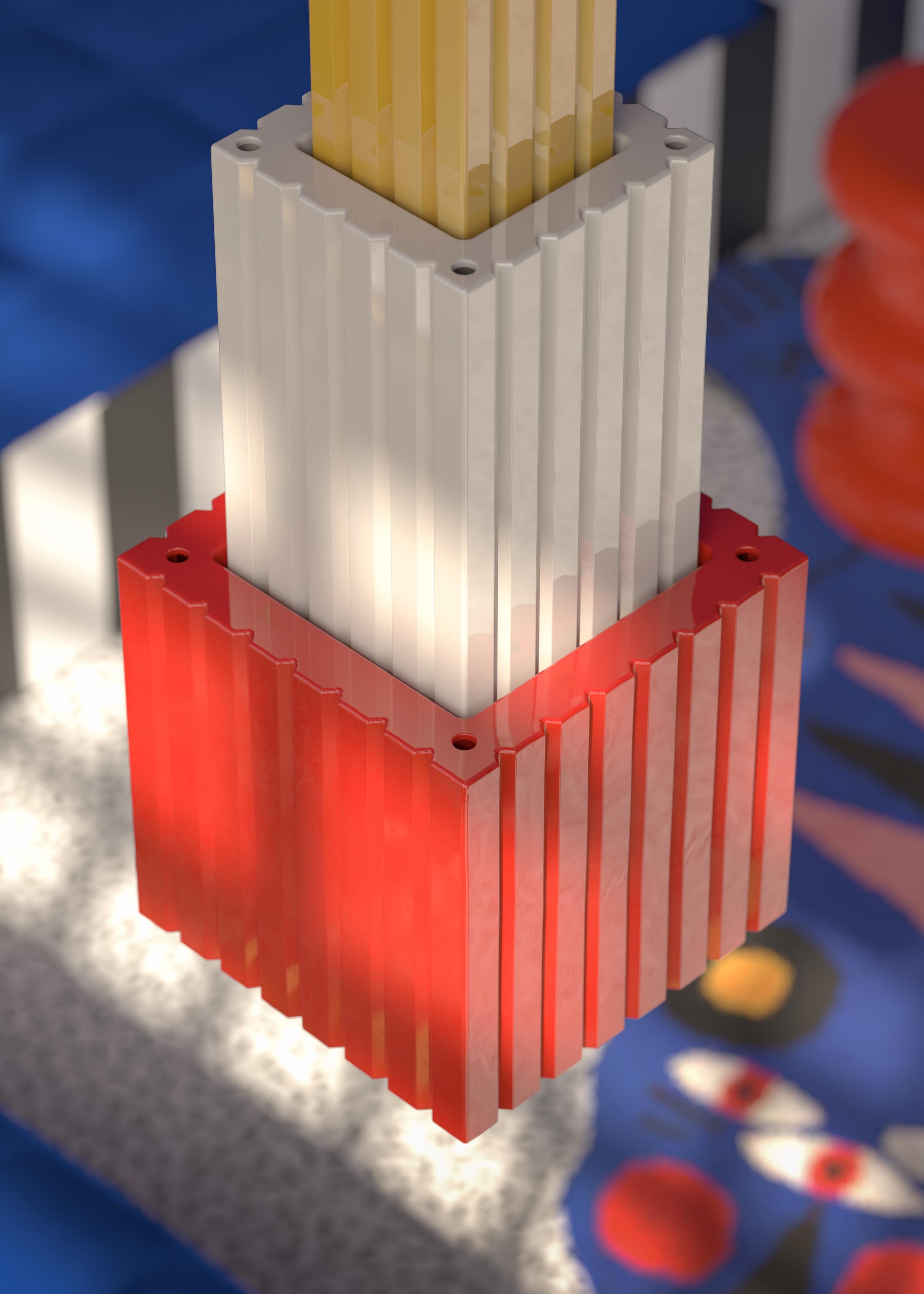 Závesná keramická lampa METRA oranžová s krémovou a žltou