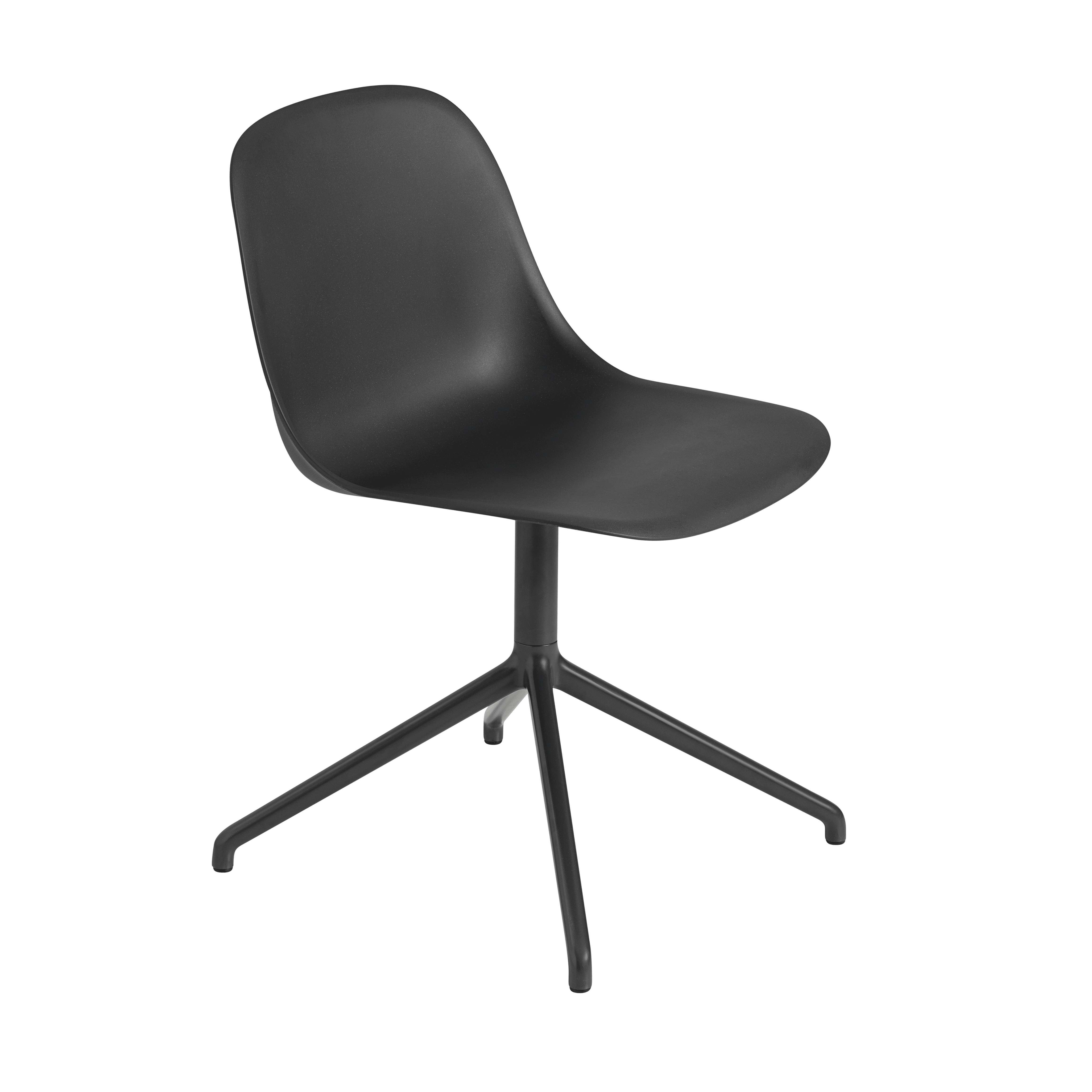 FIBER Black Swivel Chair
