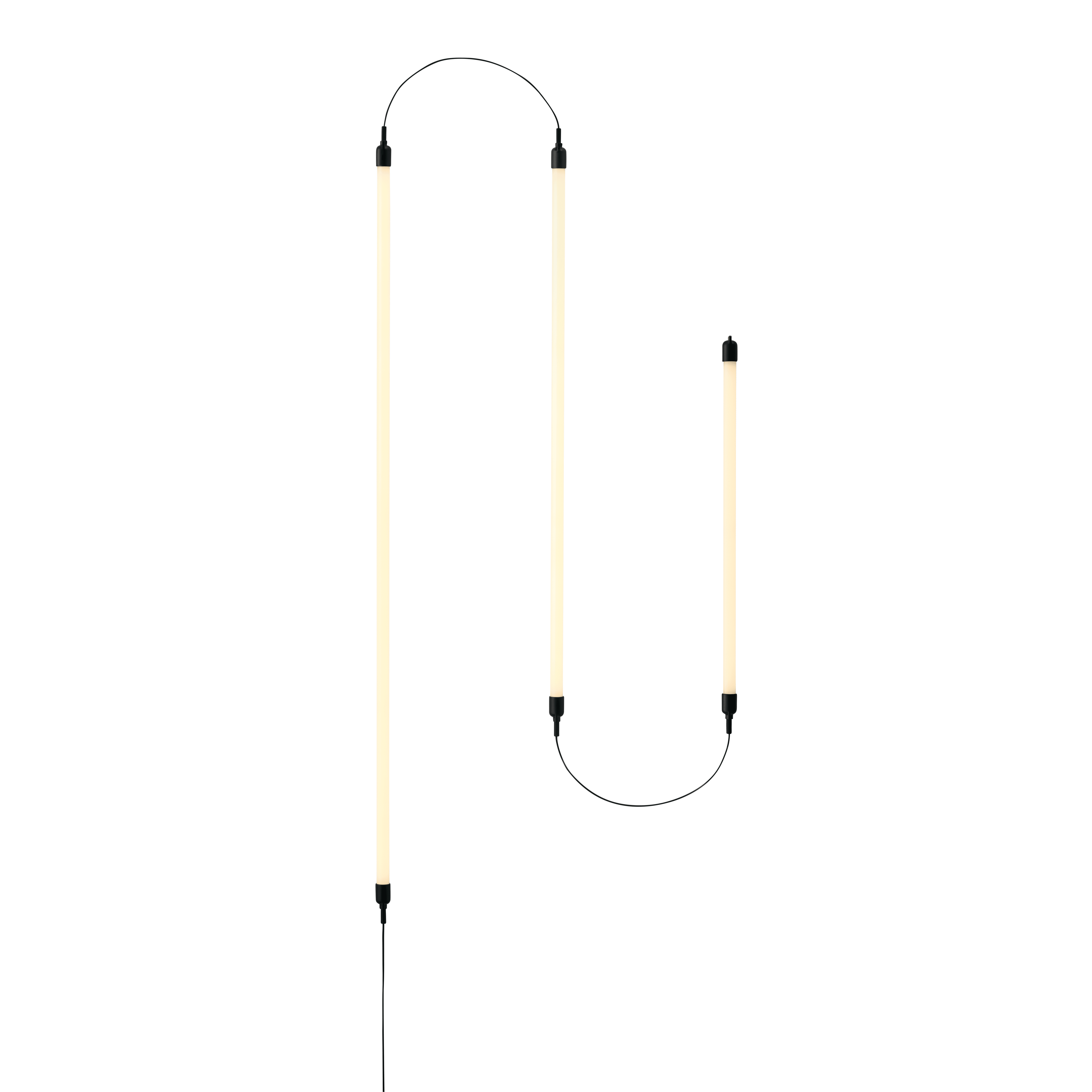 Lampa ścienna FINE - konfiguracja 6 czarny