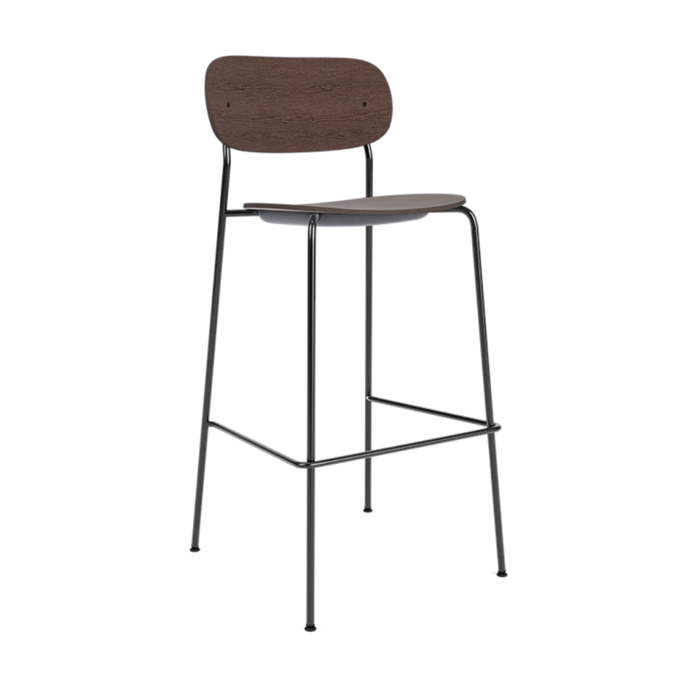 Dark Oak Veneer Stool
