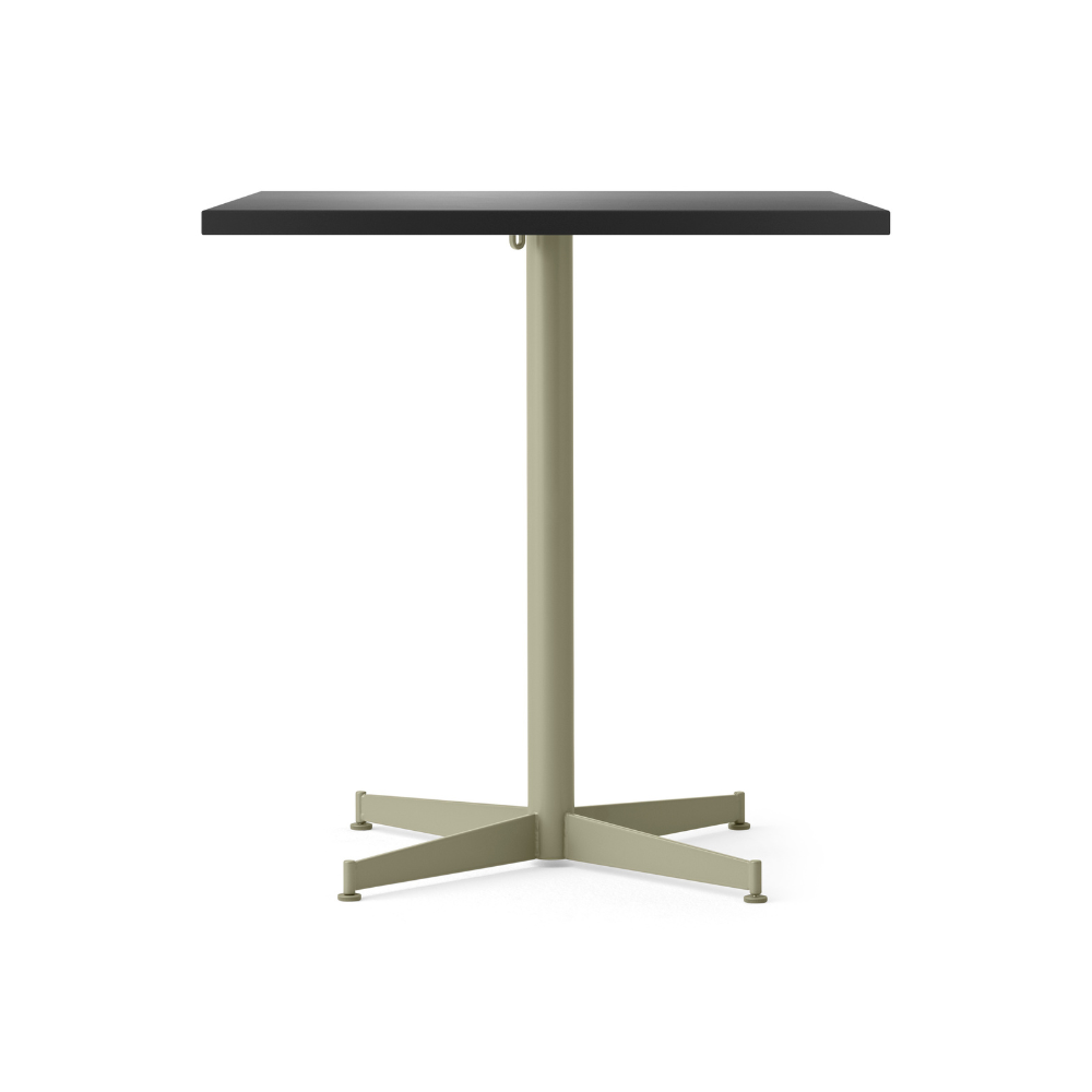 Kávový stôl NOOK čierny dubový dyha s olivovou základňou