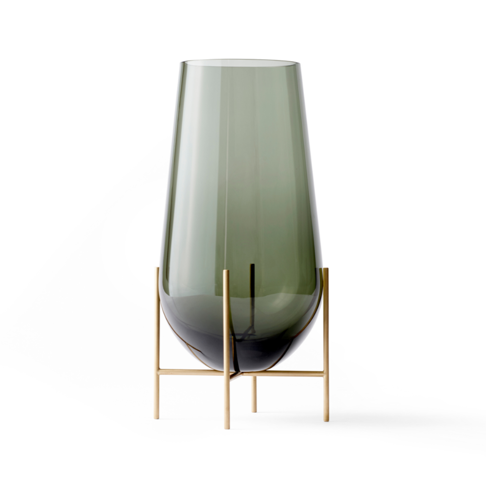 Váza ÉCHASSE zelené sklo