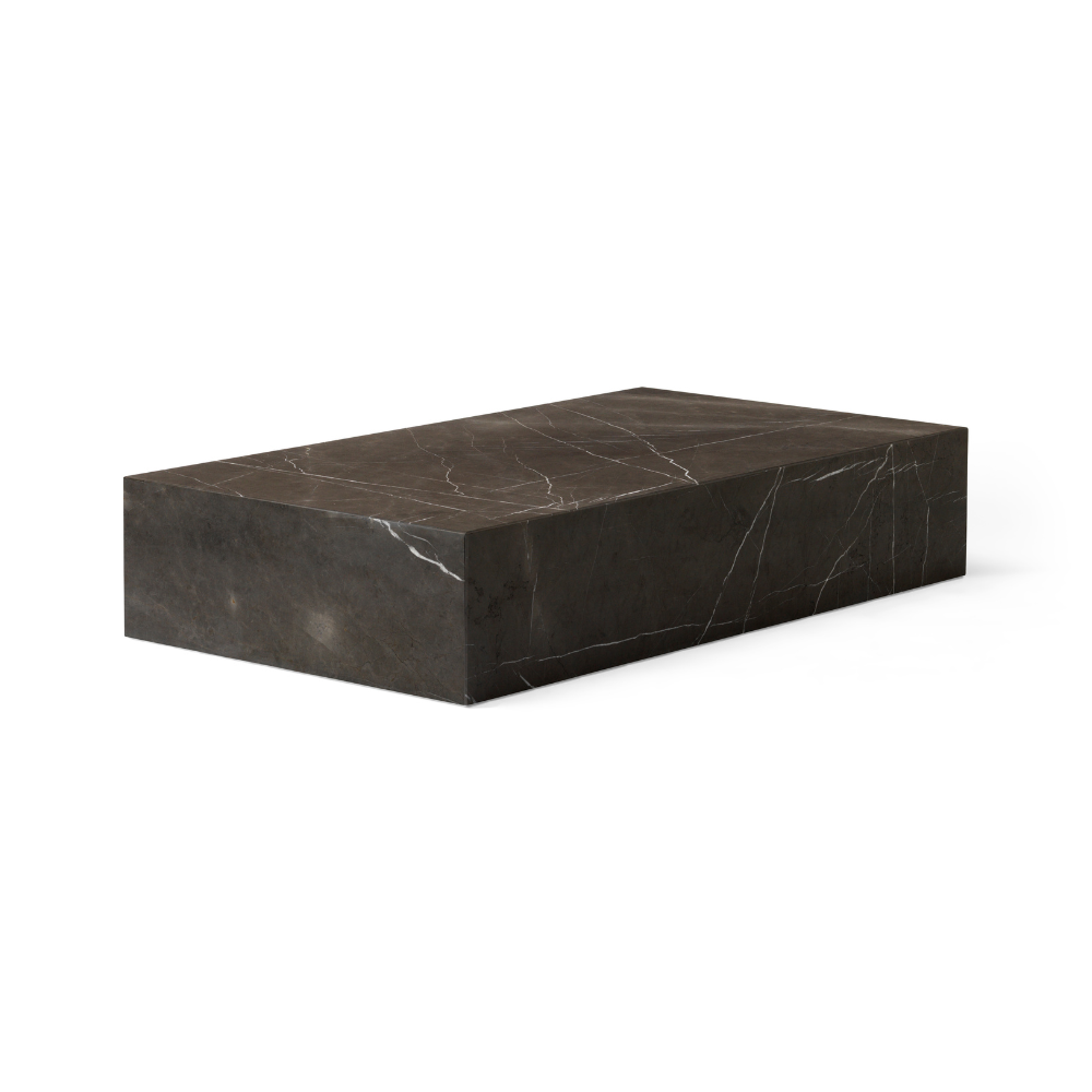 Kávový stolík PLINTH GRAND hnedý mramor