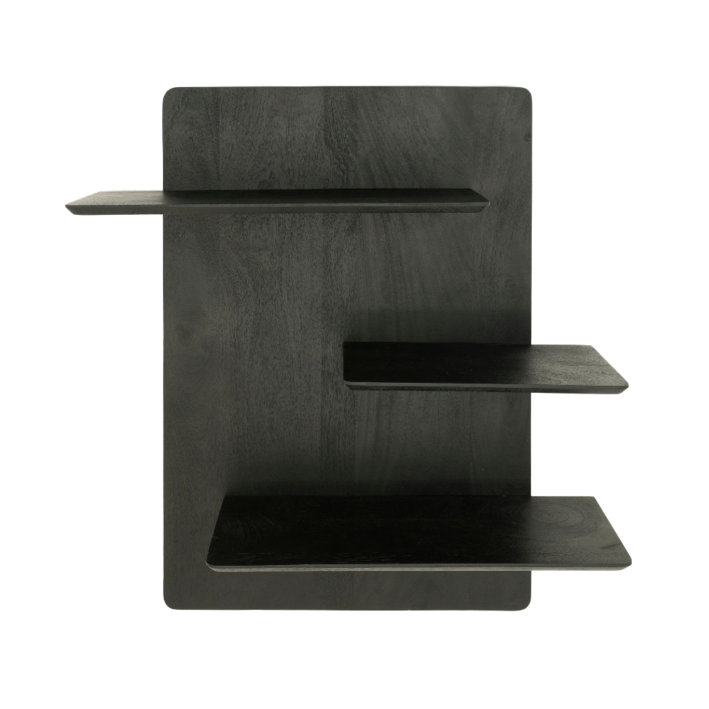SECO Hanging Shelf Black Mango Wood