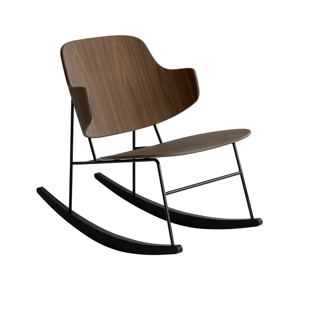 Hojdací kreslo PENGUIN orechové