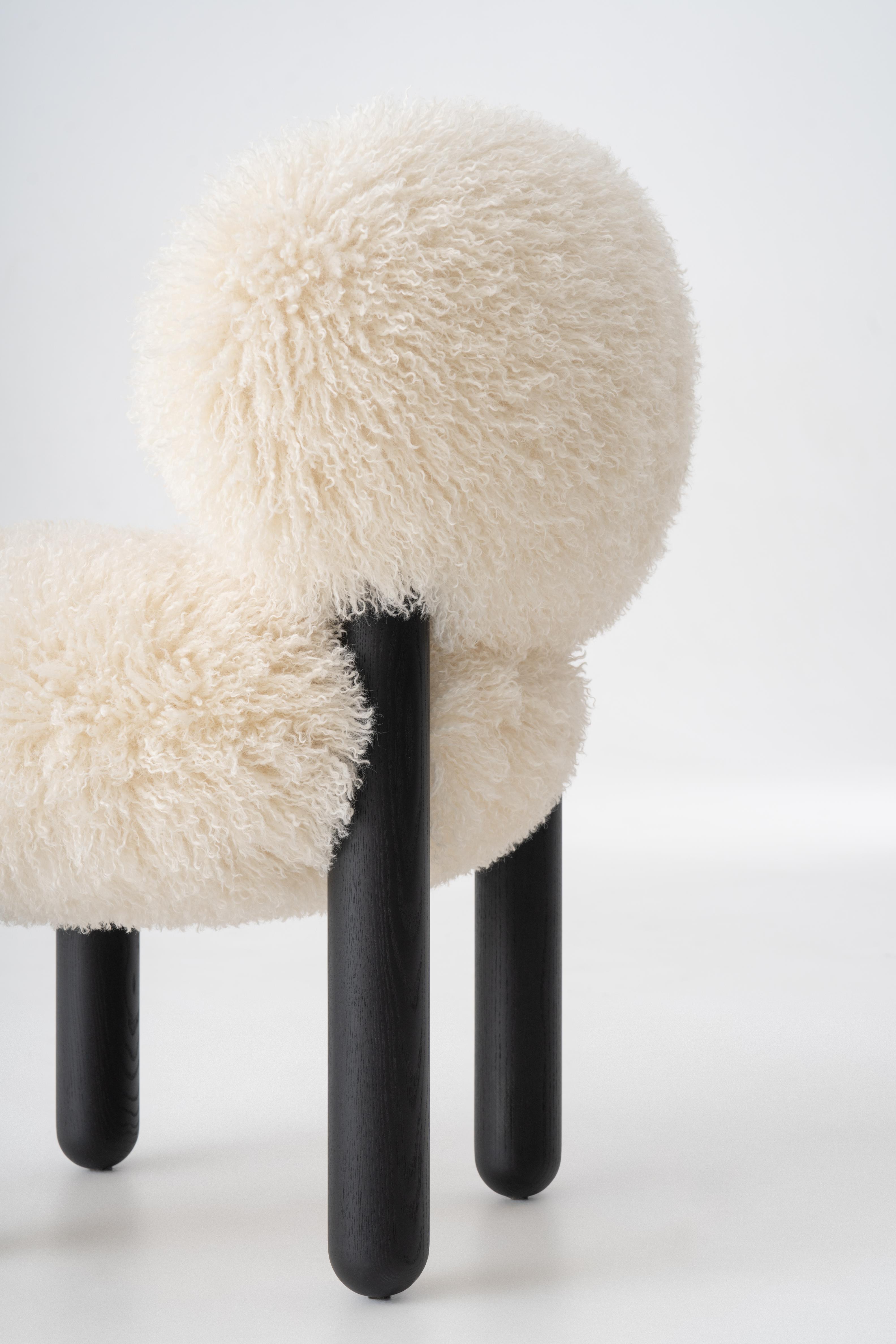 Stolička FLOCK CS2 - FLUFFY EDITION umelé kožušiny