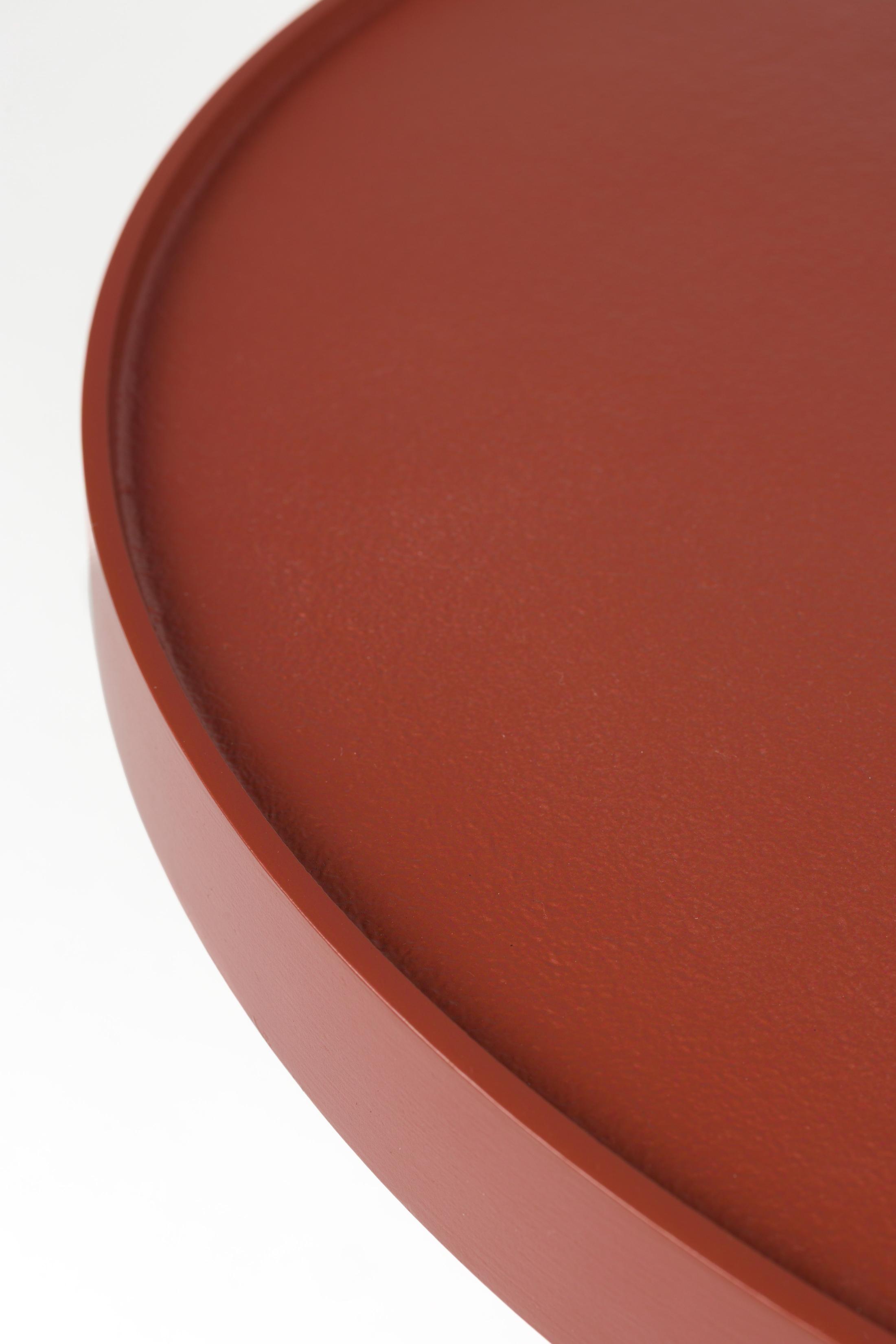 Kávový stolík FLOSS červený