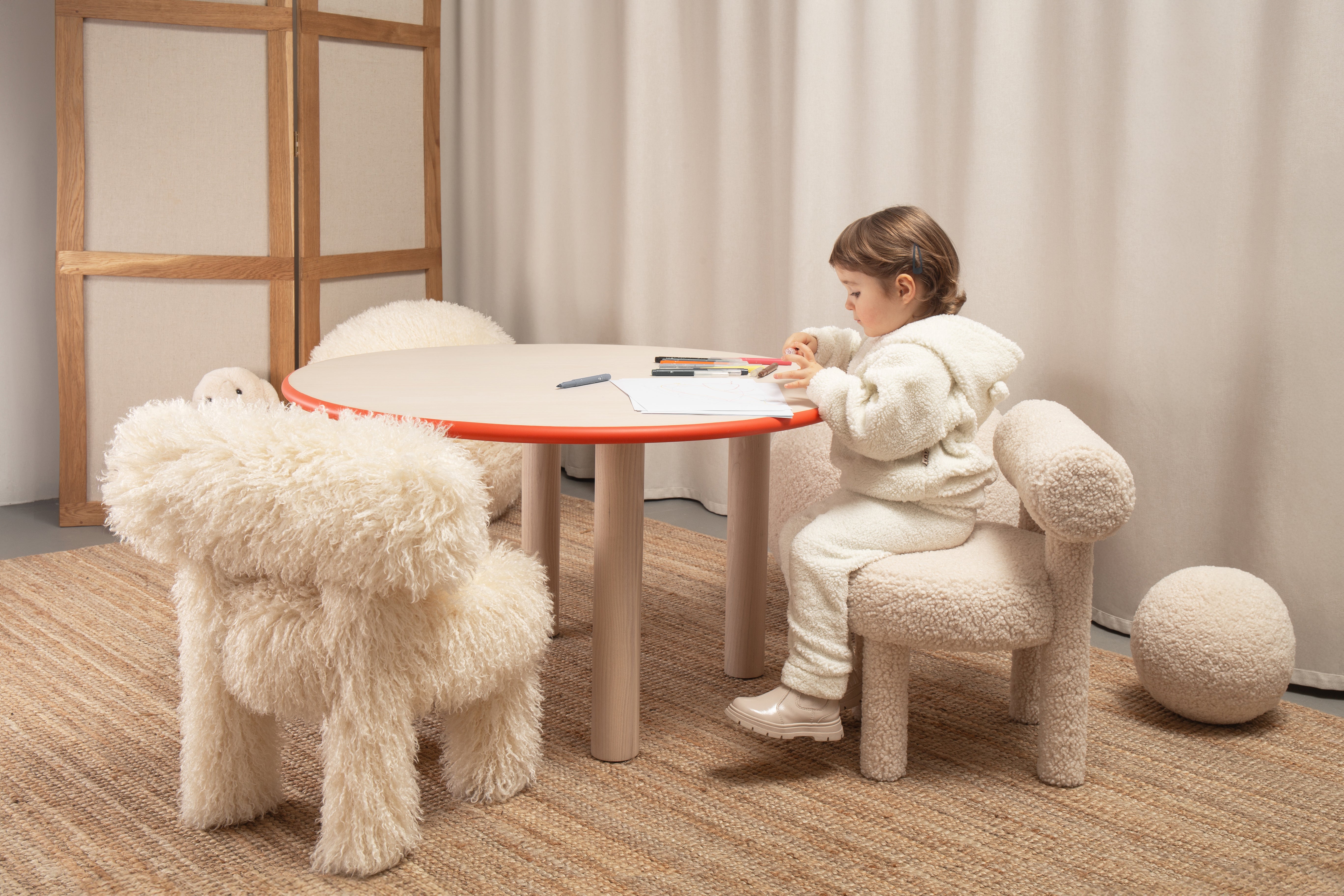 Children's Chair BABY GROPIUS CS1 - FLUFFY EDITION artificial fur