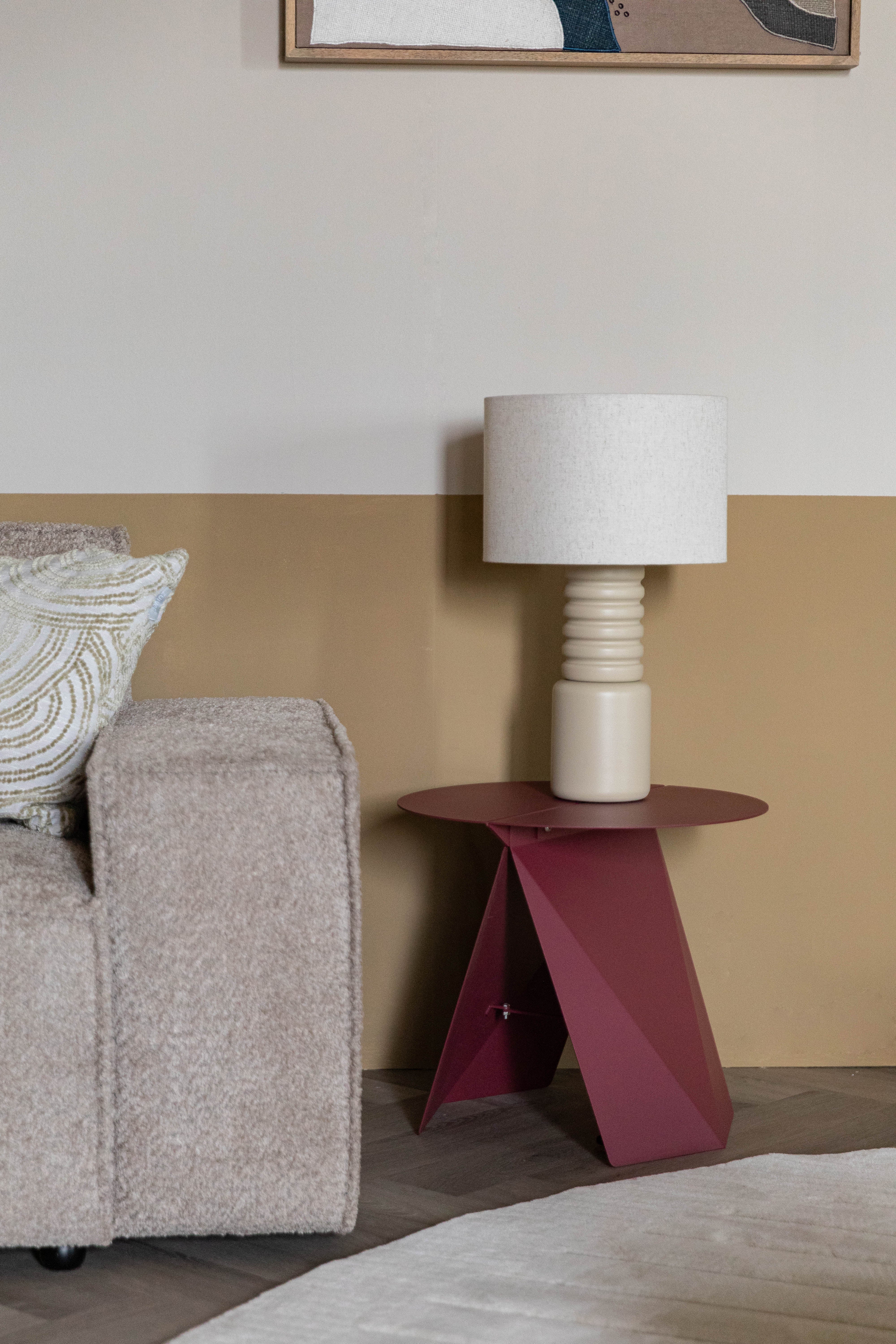 Bocný stolík FOLDY burgundský