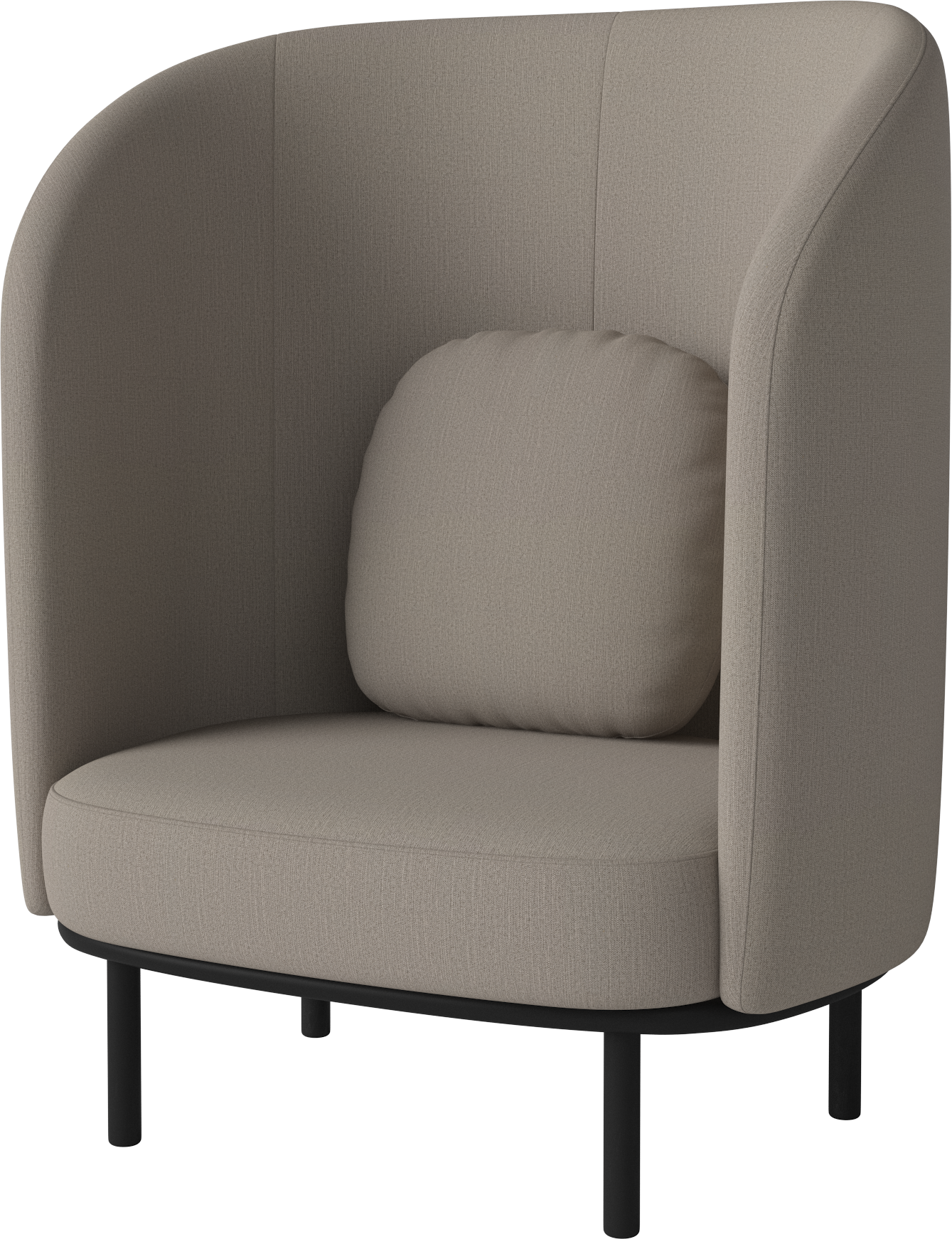 Fotel FUUGA NESTING základňa z čierneho dubového dreva