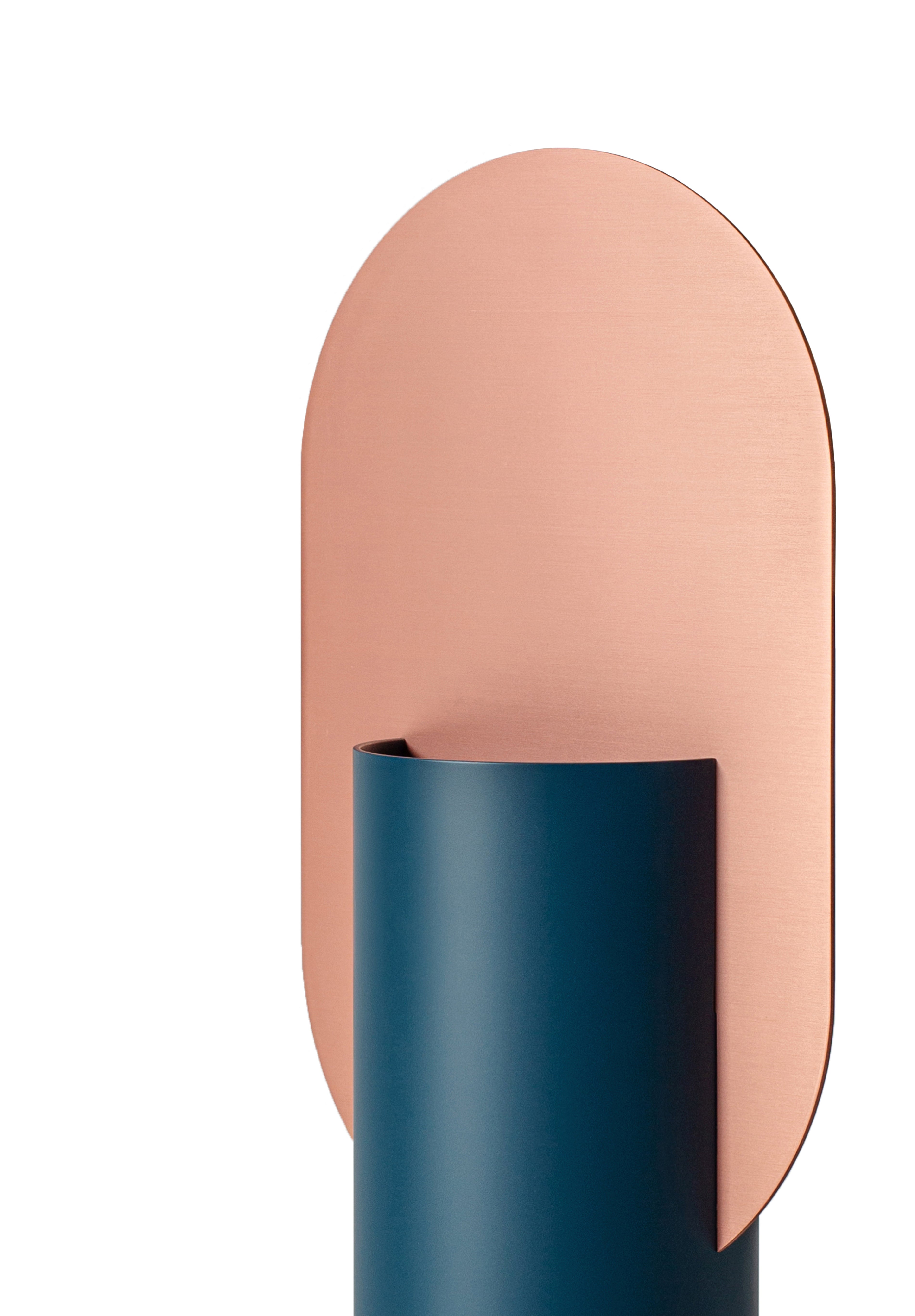 GENKE vase blue with copper