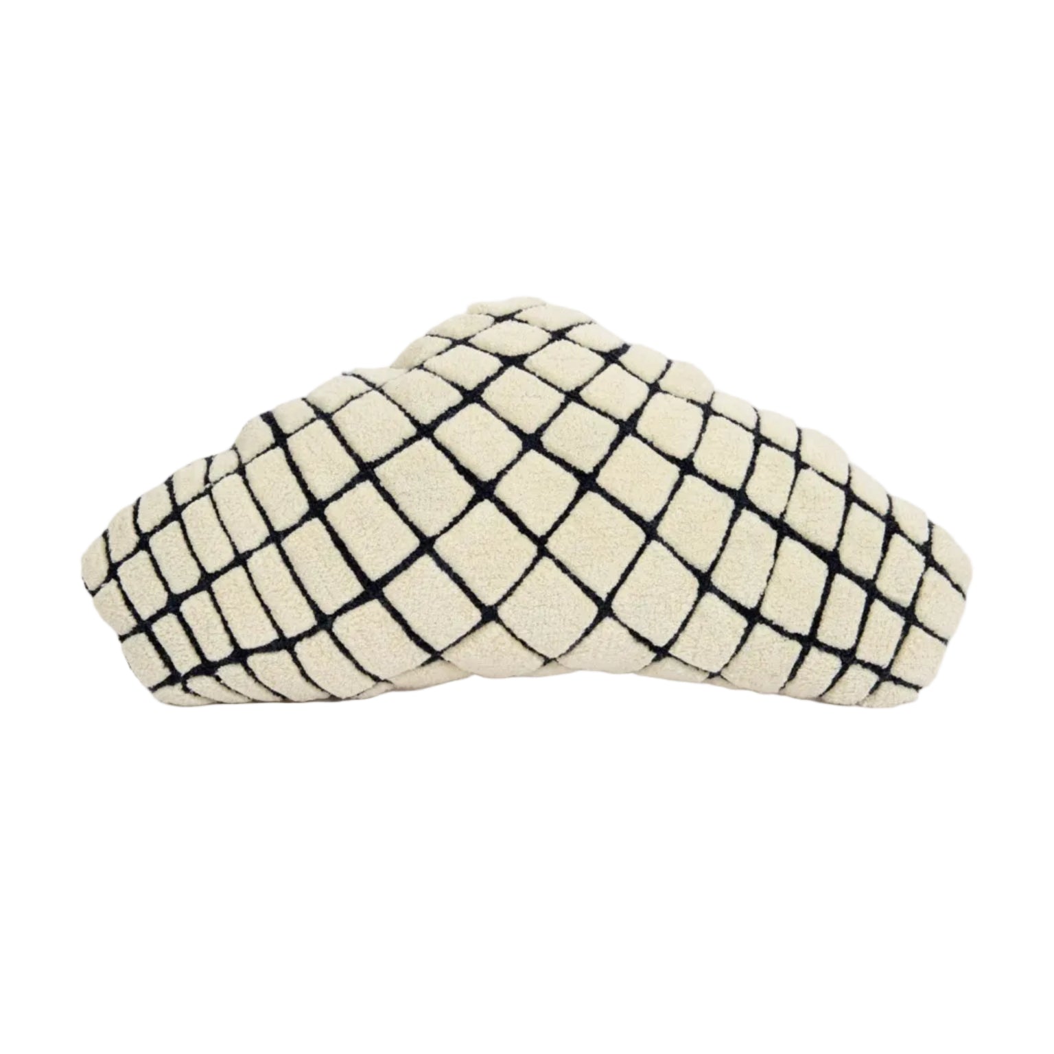 Decorative Pillow GRID SLIM Broken White with Black