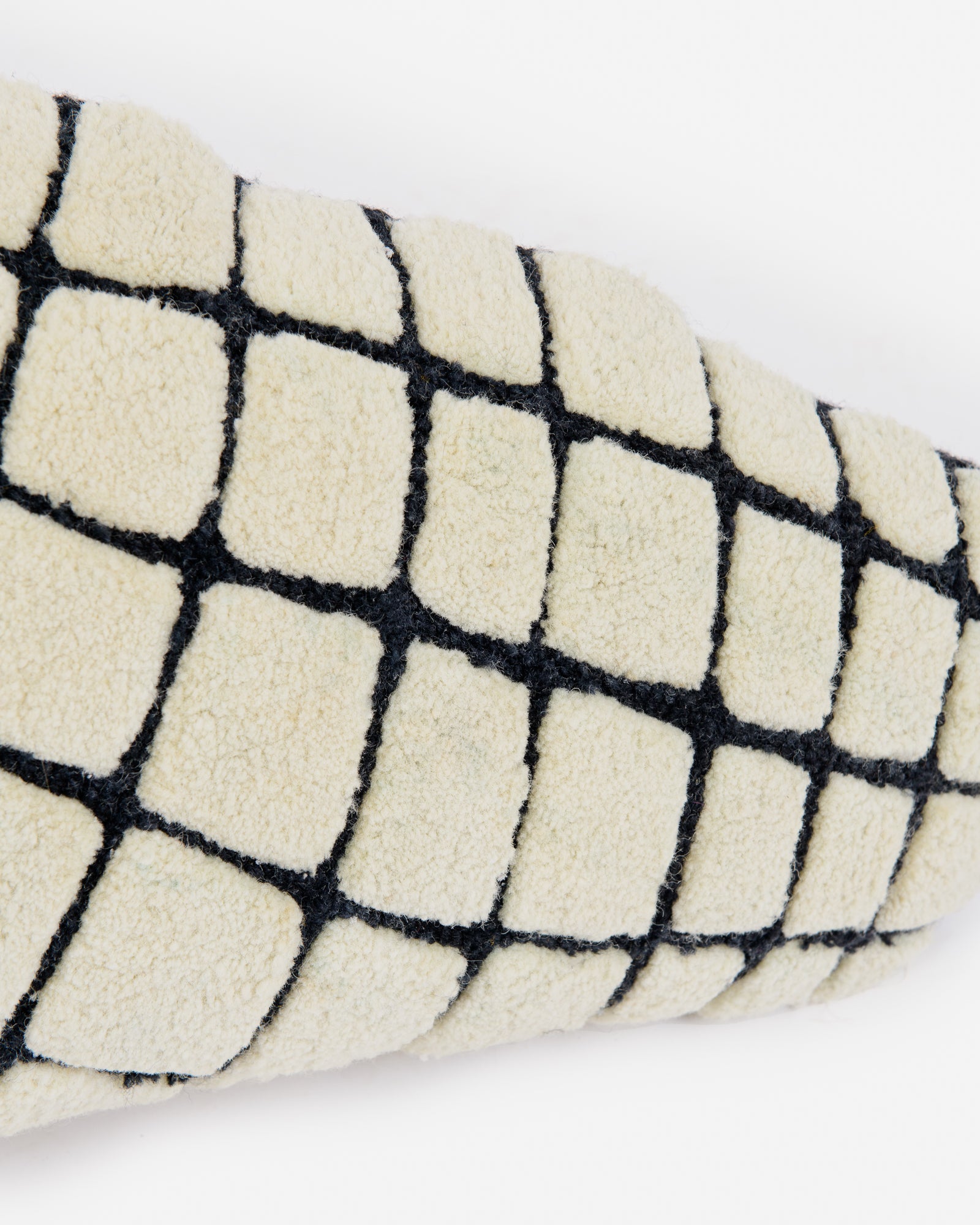 Decorative Pillow GRID SLIM Broken White with Black