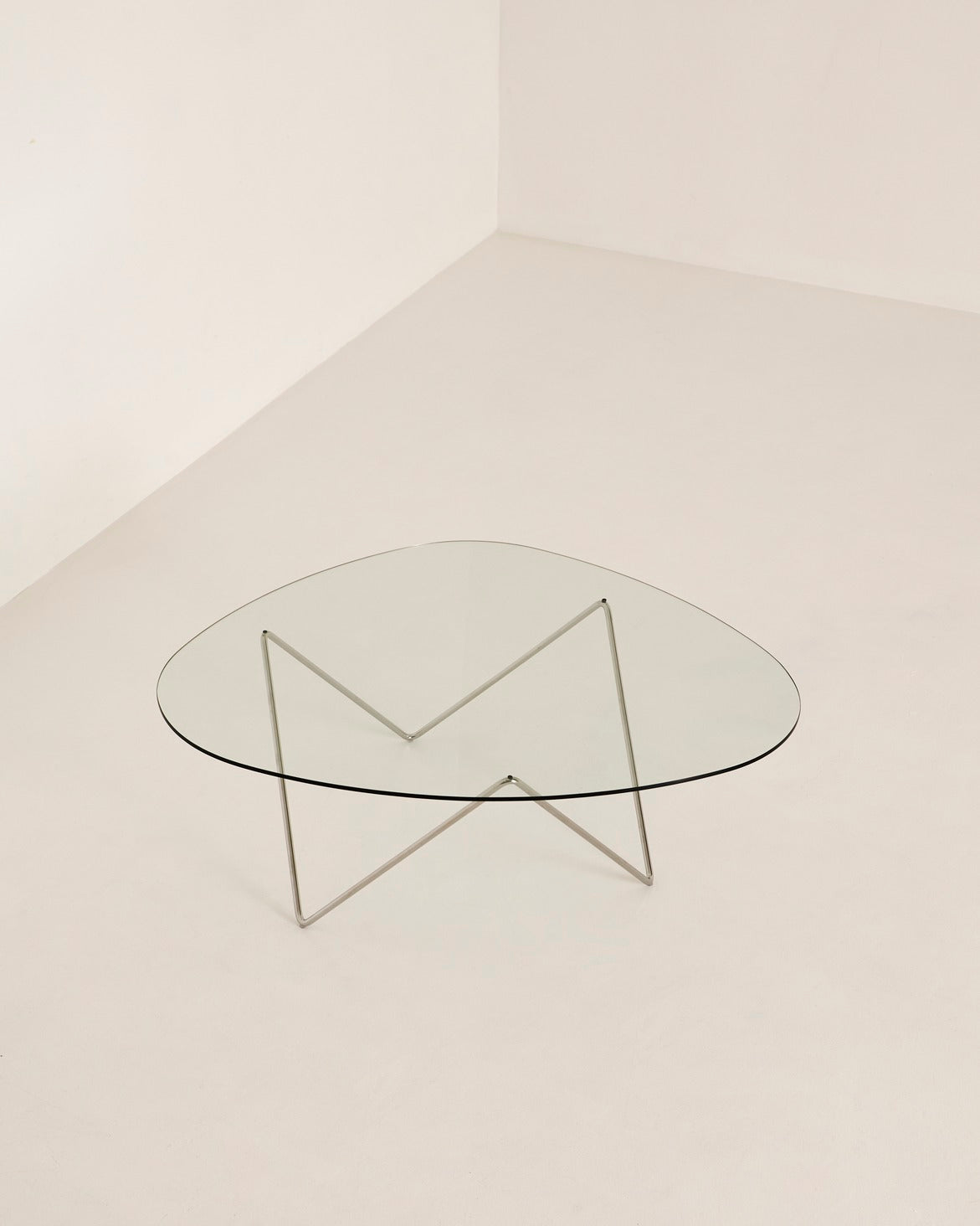 PEDRERA coffee table glass with brass base