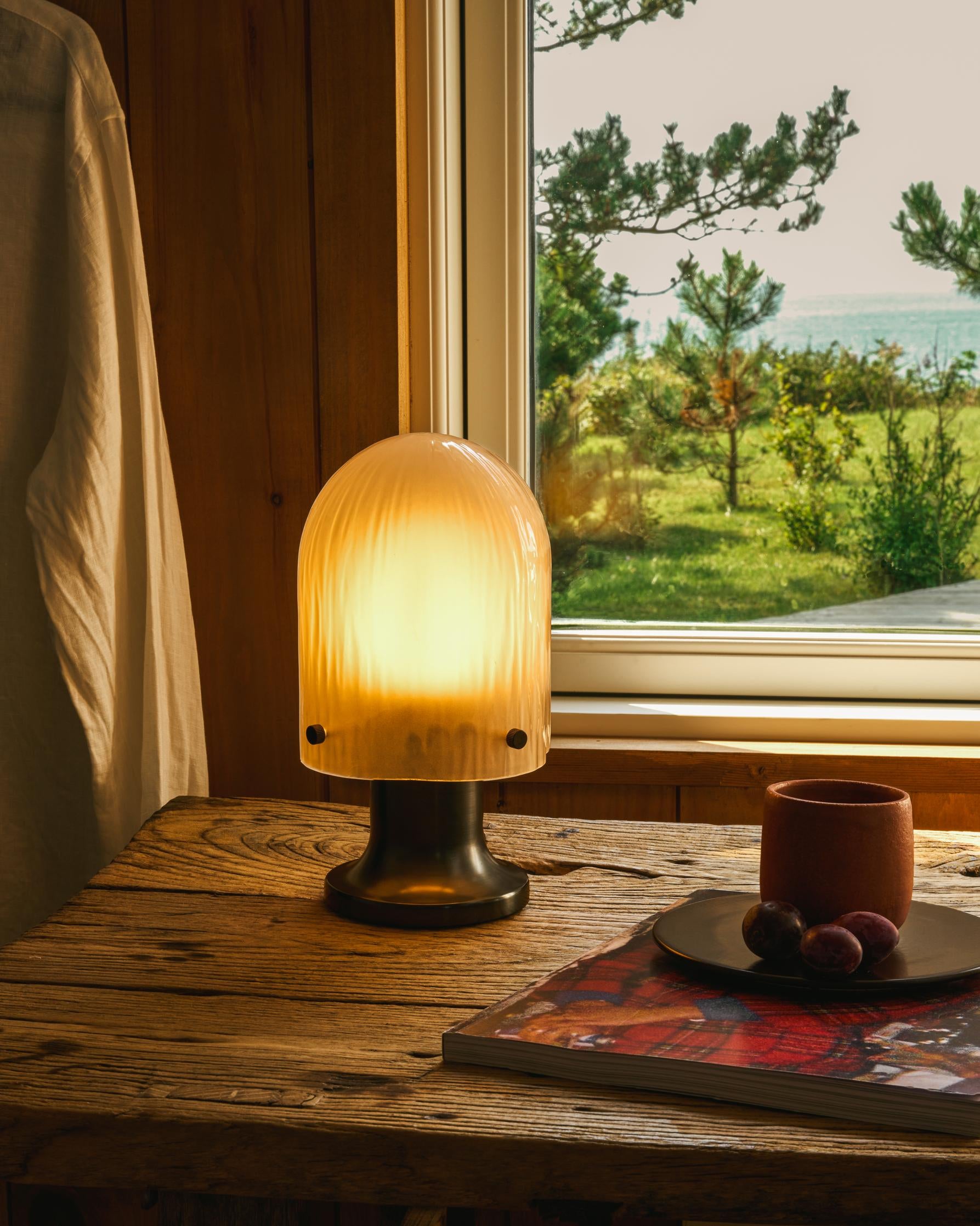 Portable lamp SEINE glass