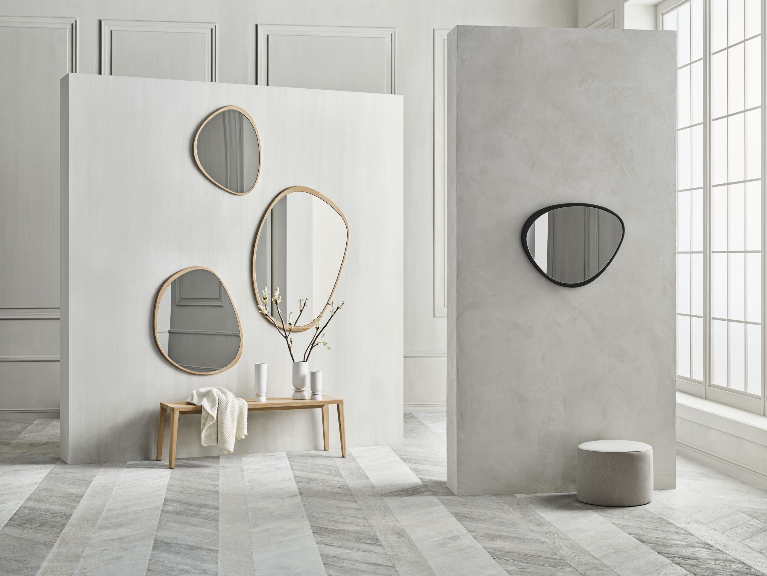 Luster ELOPE rám z dubového dreva