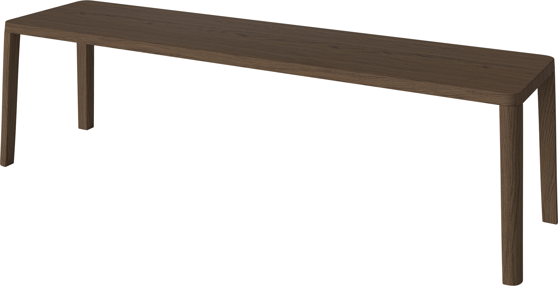 Lavica GRACEFUL tmavé dubové drevo