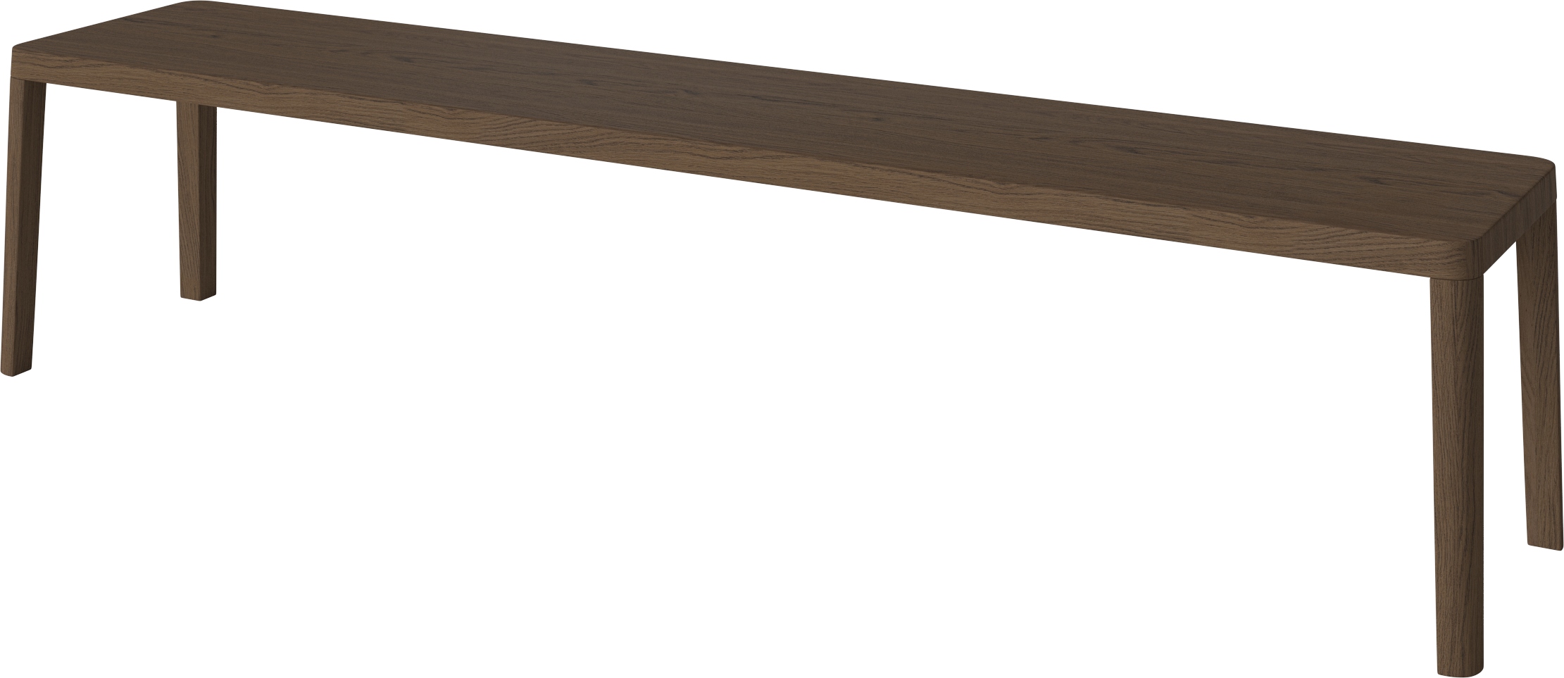 Lavica GRACEFUL tmavé dubové drevo