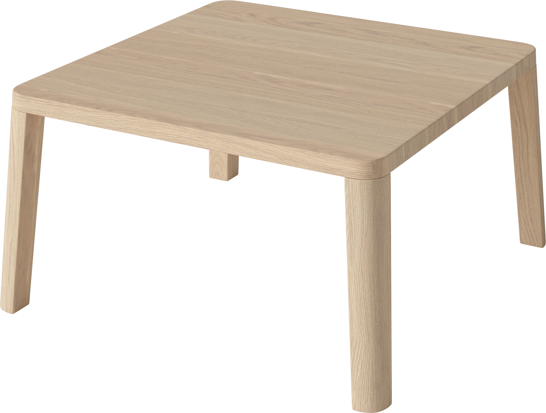 Kávový stolík GRACEFUL bielené dubové drevo