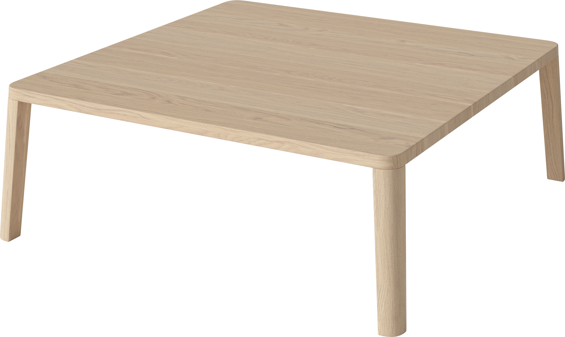 Kávový stolík GRACEFUL bielené dubové drevo