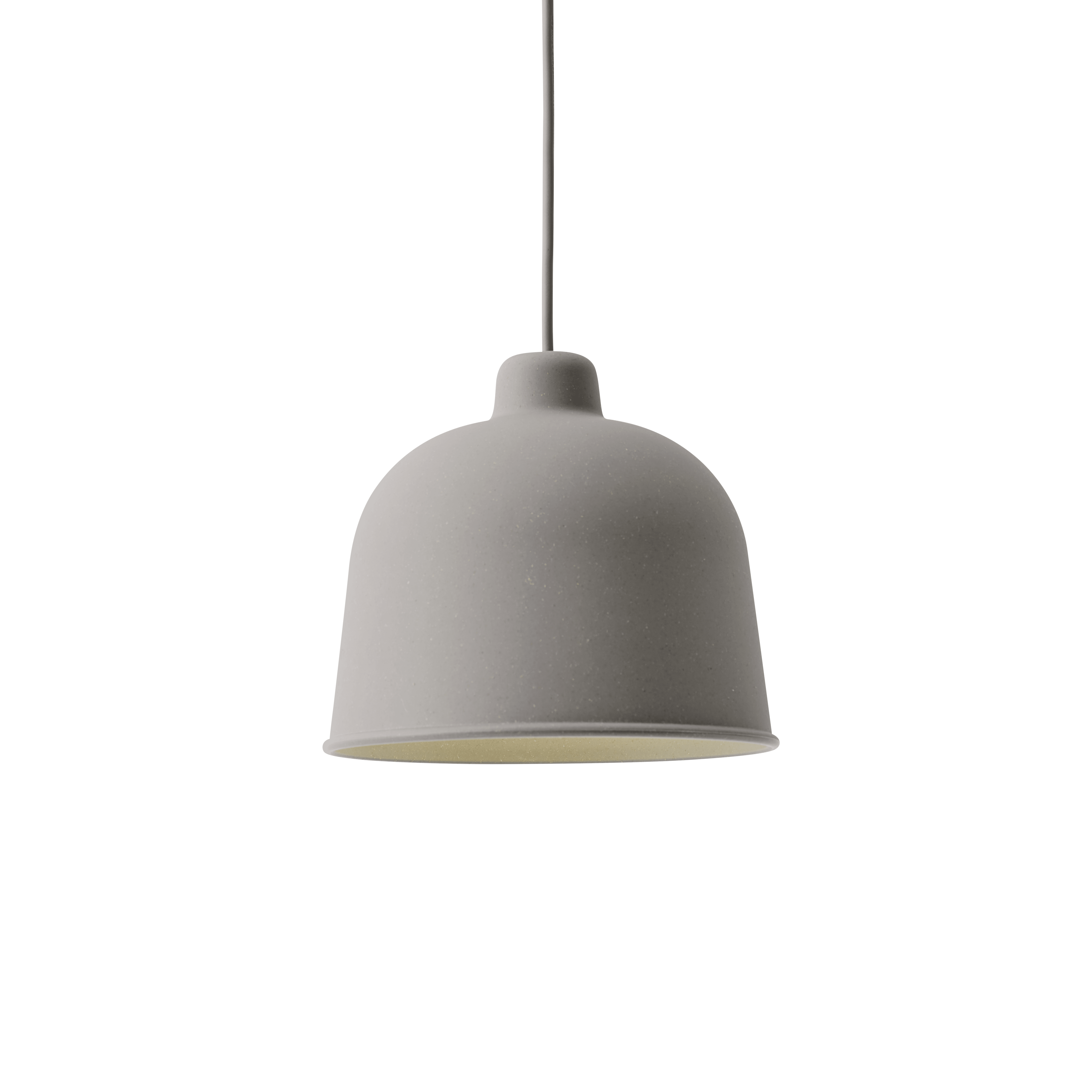 Závesná lampa GRAIN sivá