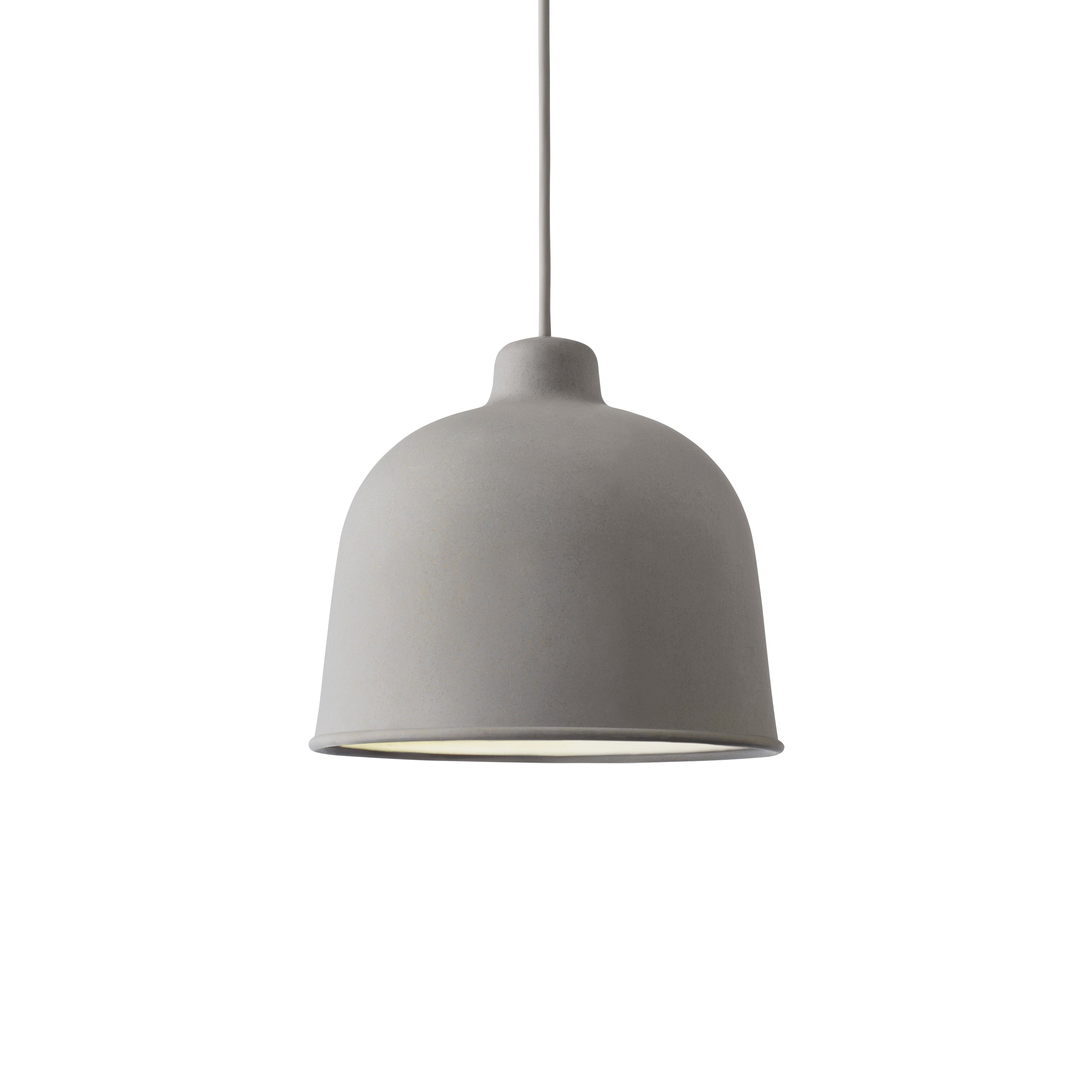 Závesná lampa GRAIN sivá