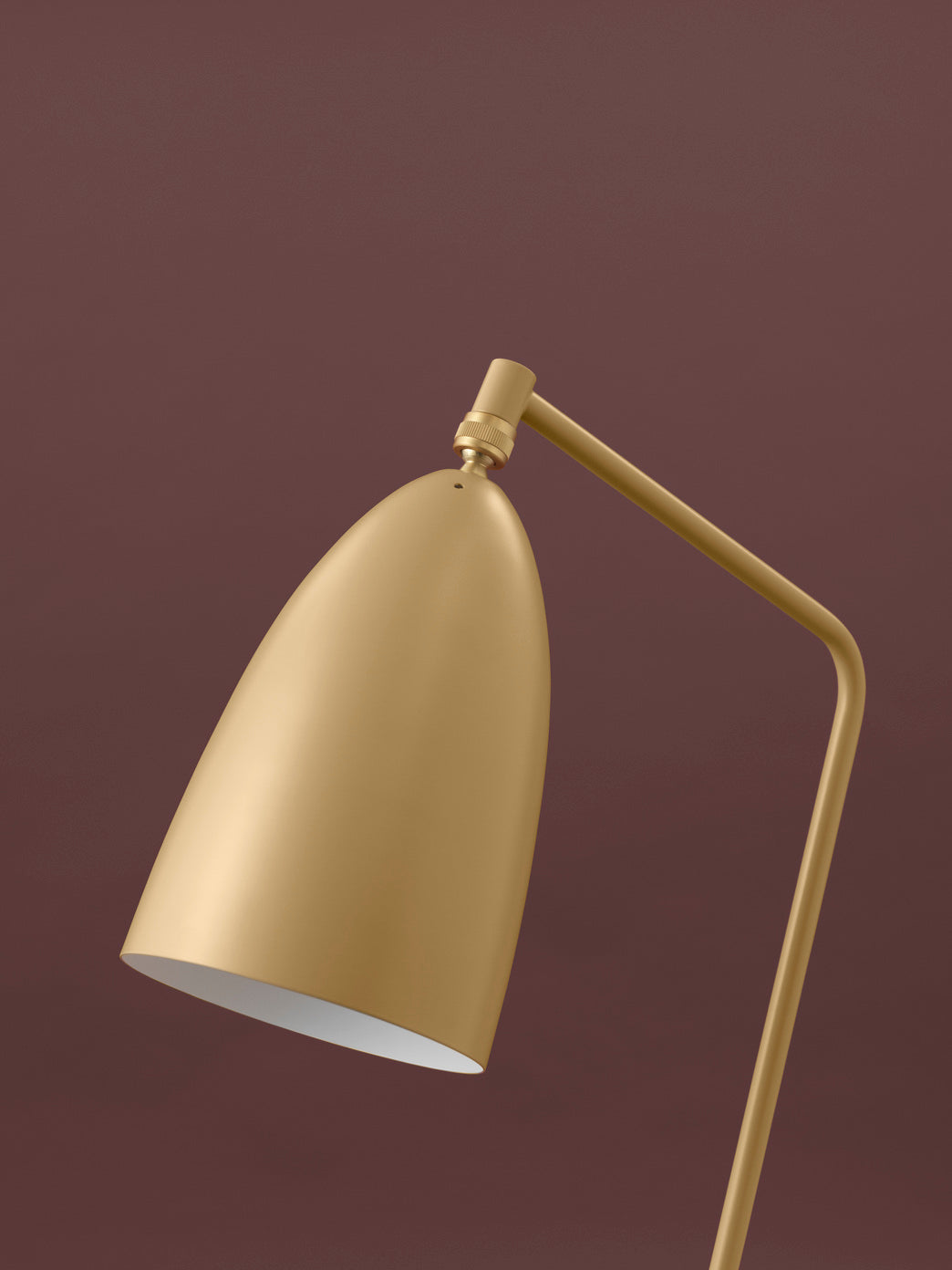 Čierna lesklá trojnohá lampa na čítanie GRÄSHOPPA