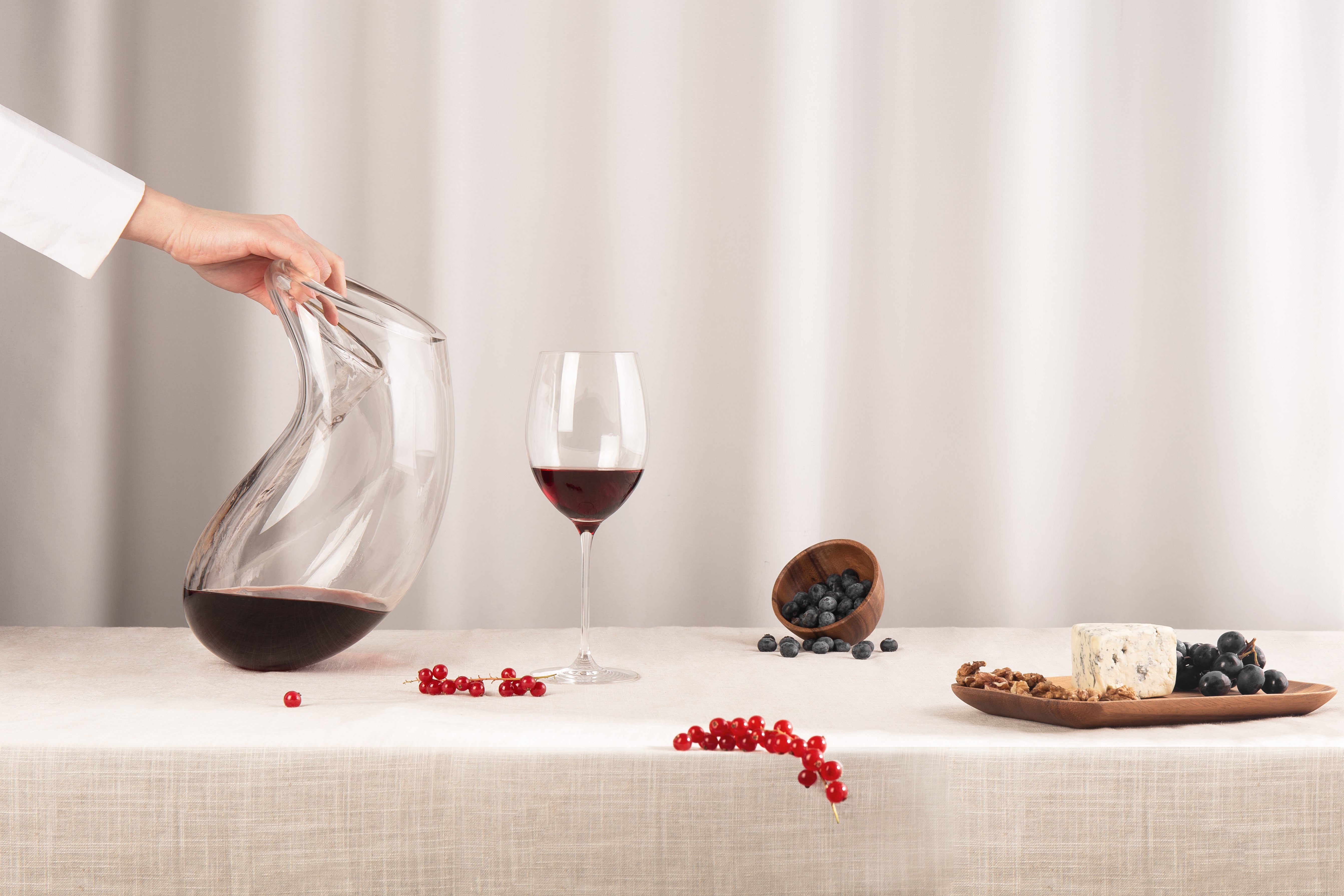 Váza GUTTA BOON sklo s čiernym