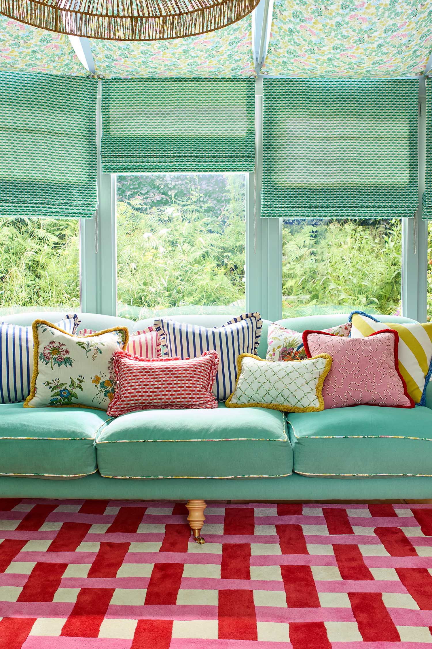 Koberec BASKETWEAVE KORALOVÁ RUŽA červeno-ružový