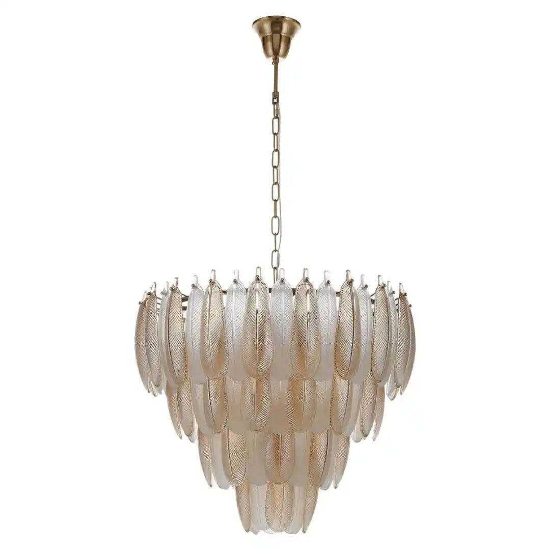 CHLOE gold glass chandelier