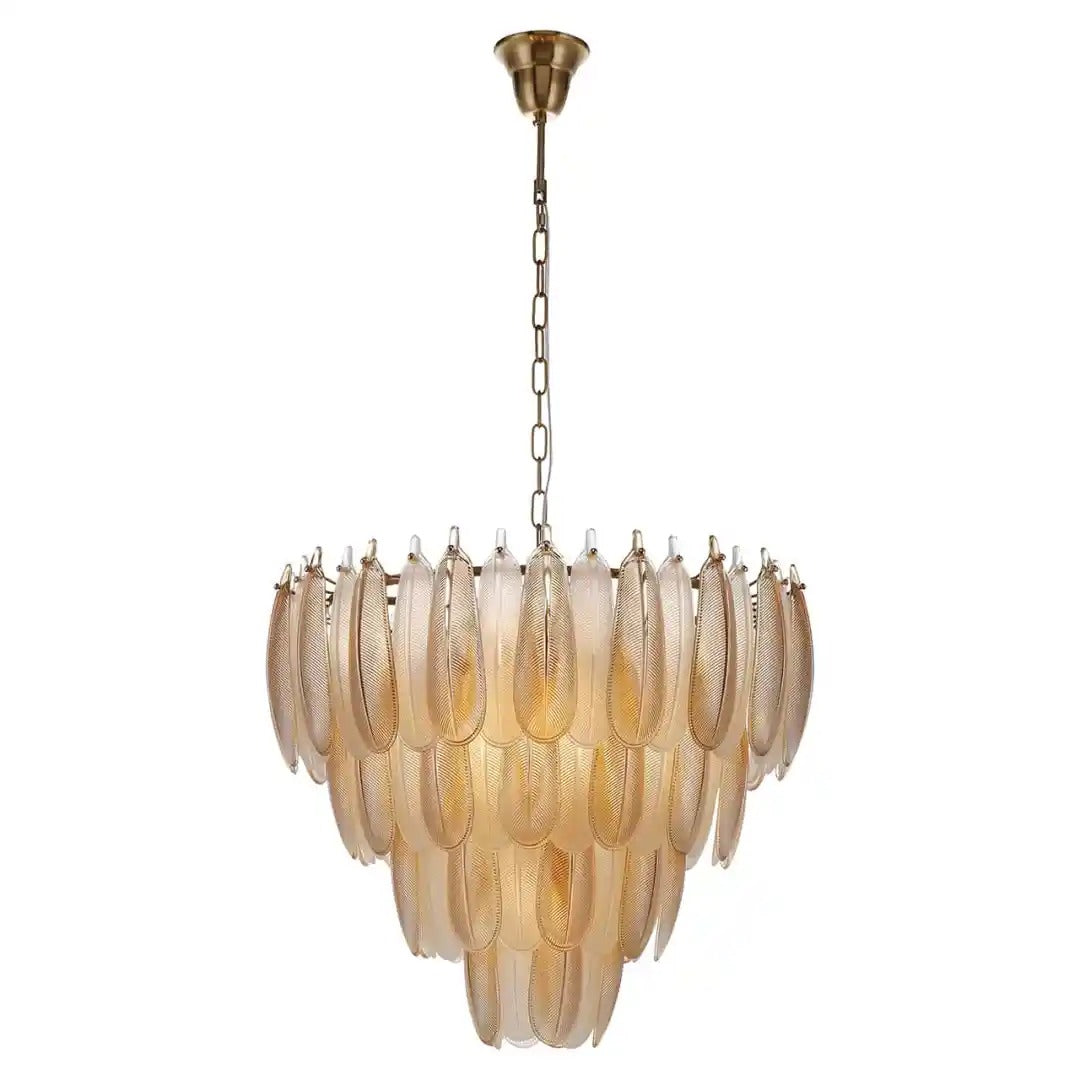 CHLOE gold glass chandelier