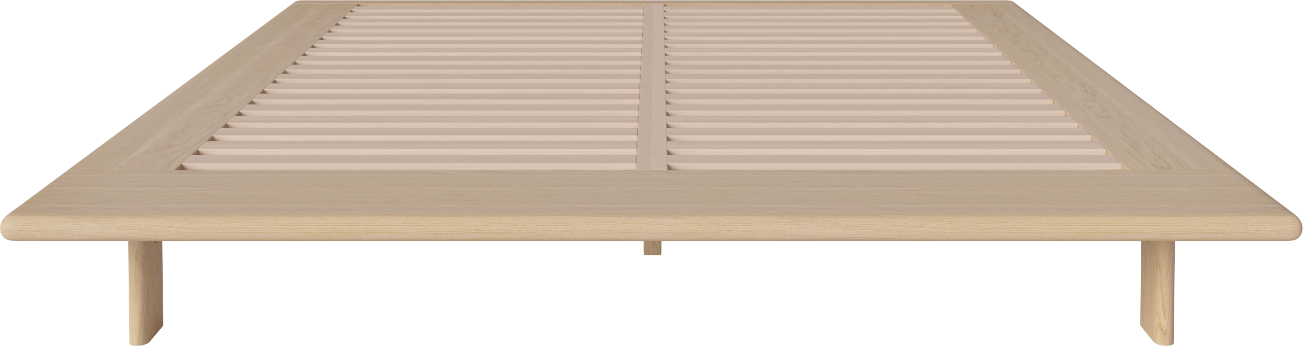 Posteľ HAVEN bielené dubové drevo