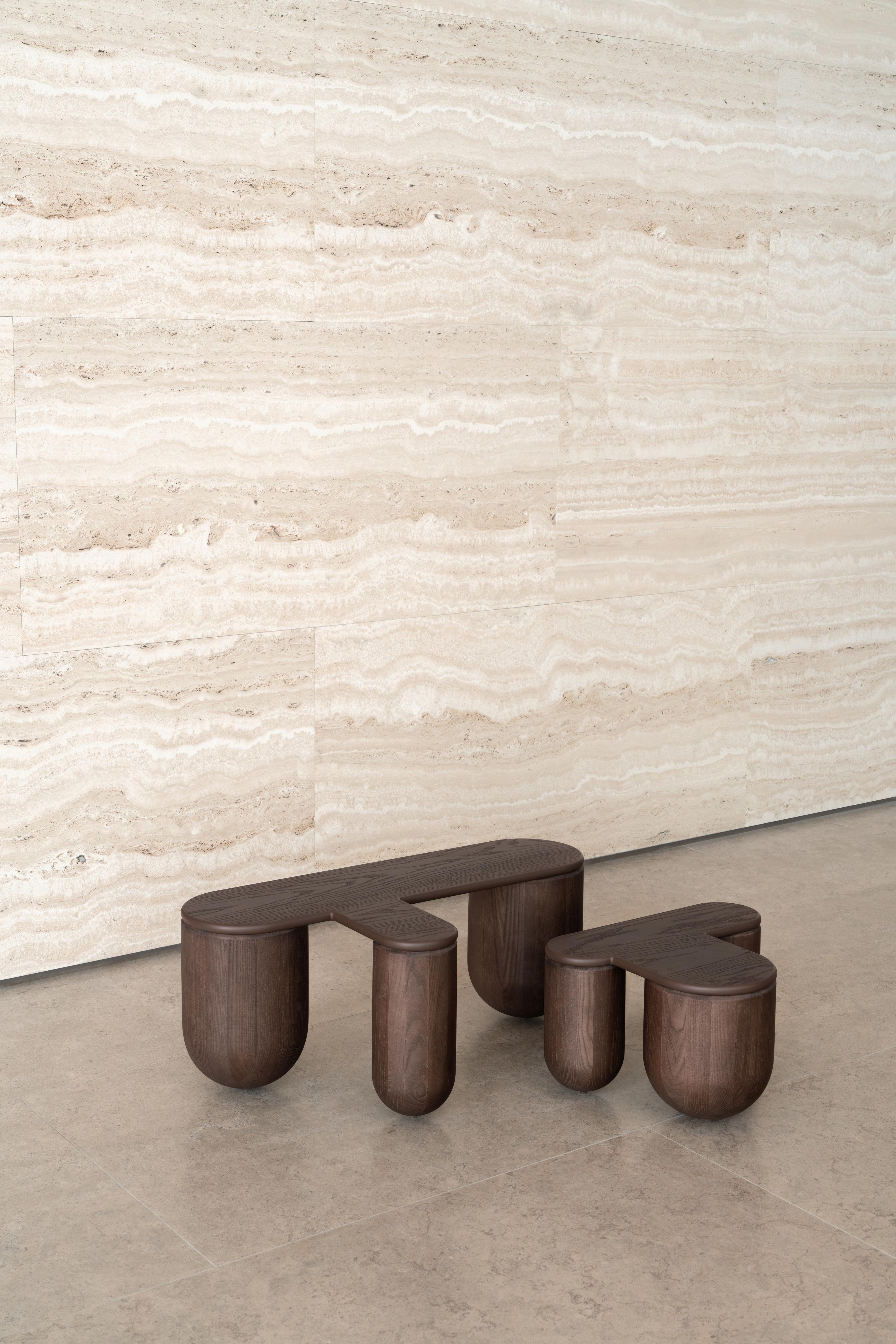 Kávový stolík HELLO 3 jaseňové drevo