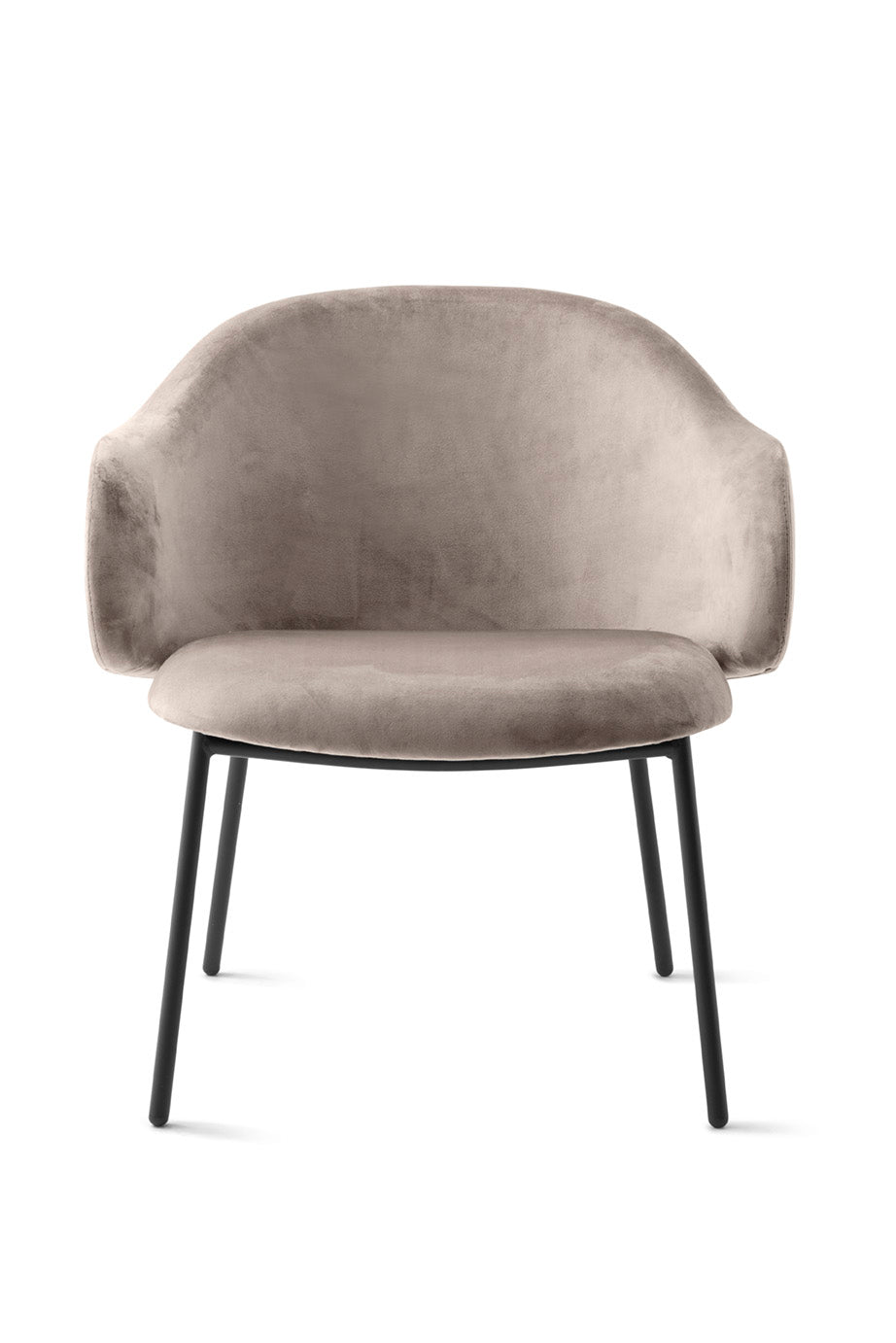 Fotel HOLLY čalúnený s čiernym podstavcom
