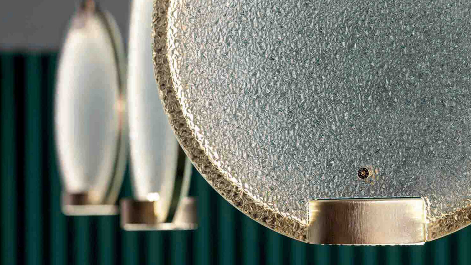 Závesná lampa HORO S1 brúsený mosadz