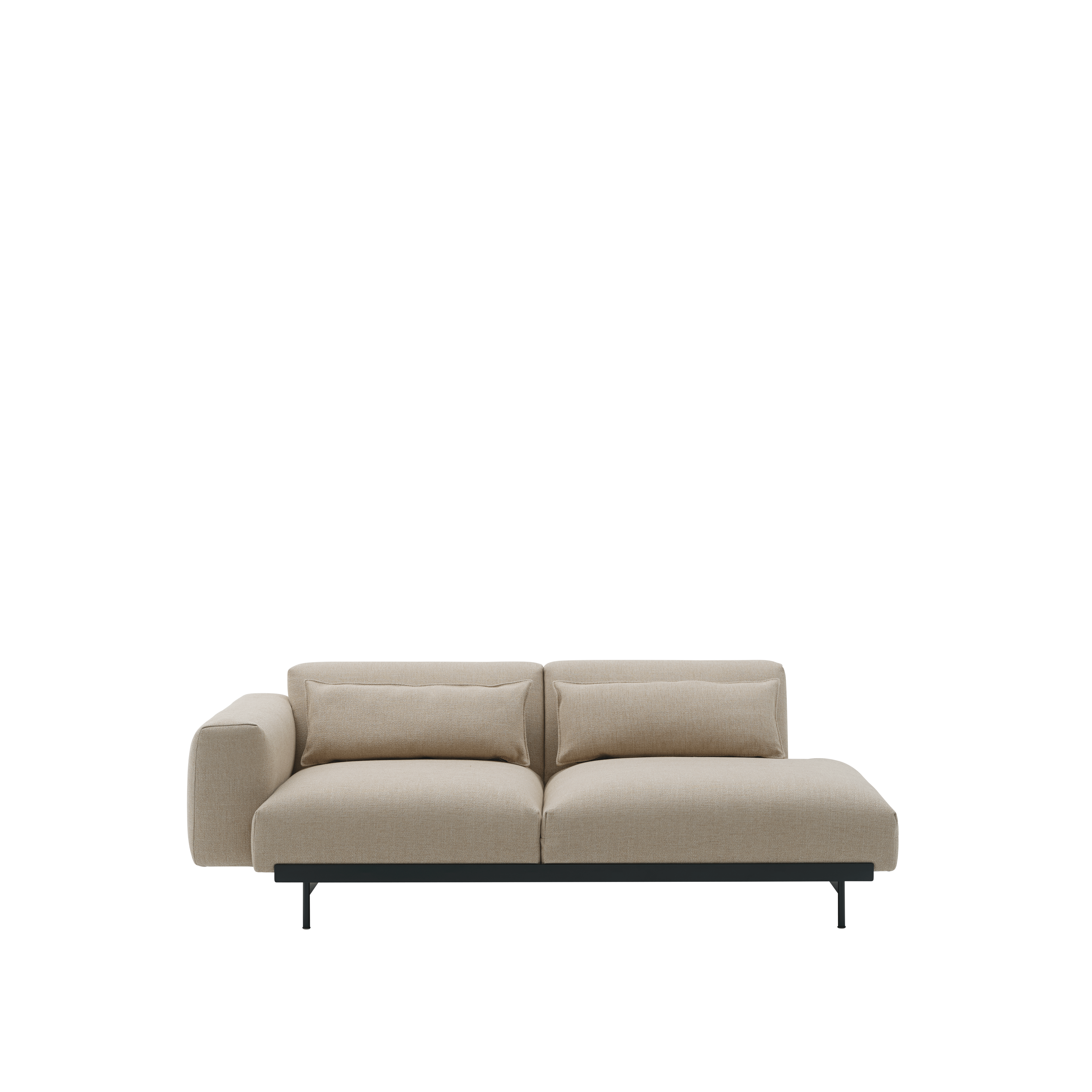 Sofa pre 2 osoby, otvorená pravostranná IN SITU, čalúnená