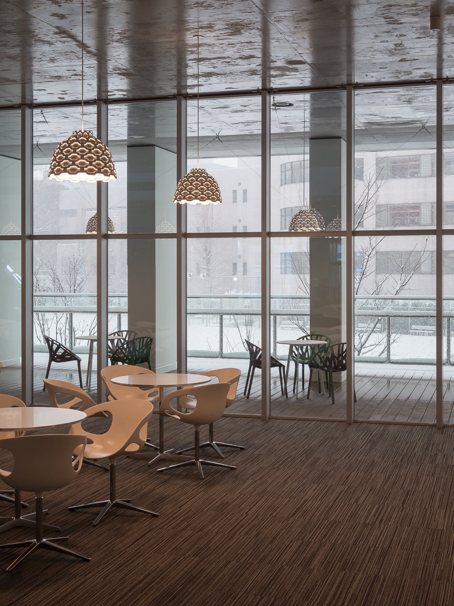 Závesná lampa LC SHUTTERS biela