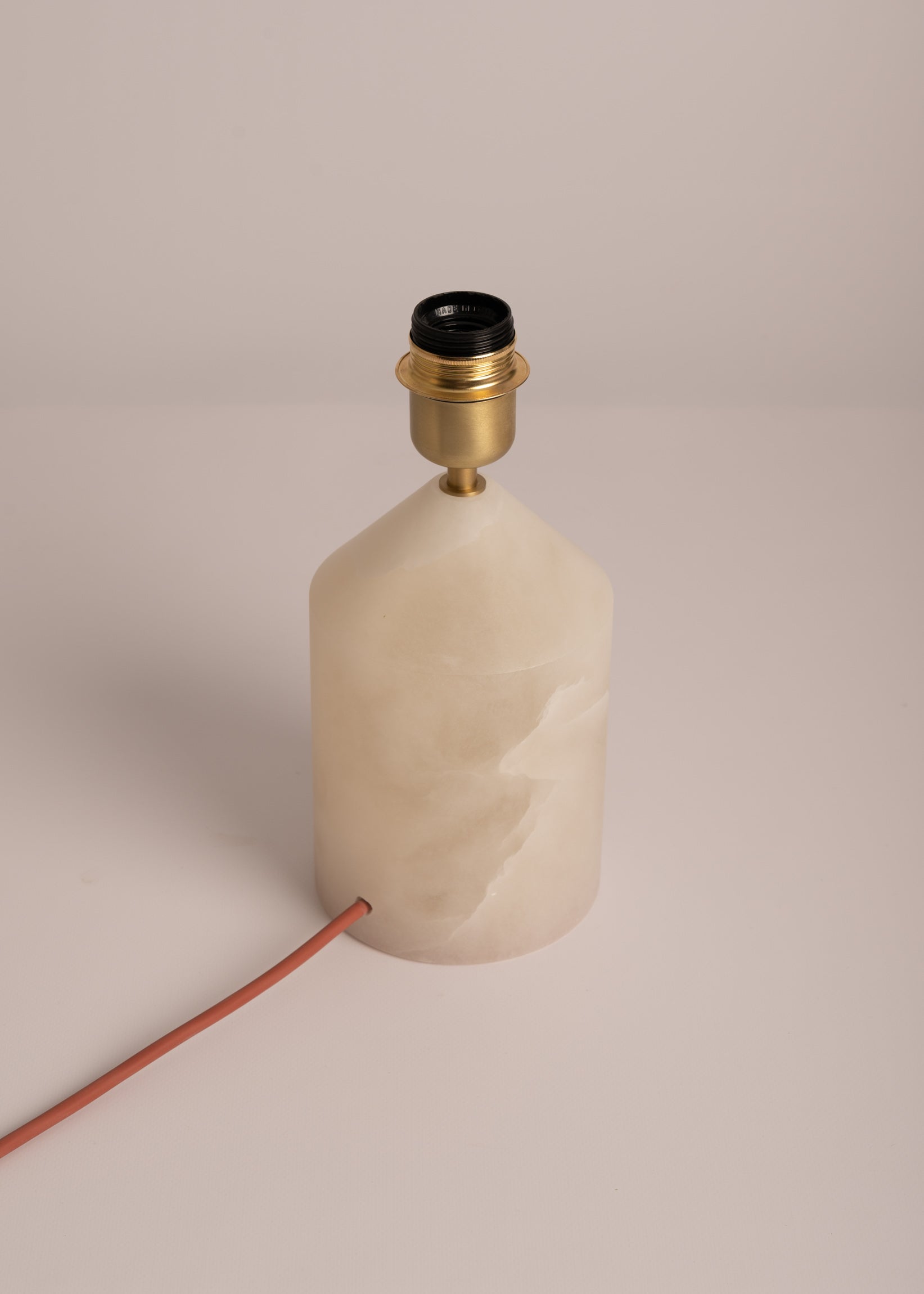 Stolná lampa JOSEF biely alabaster