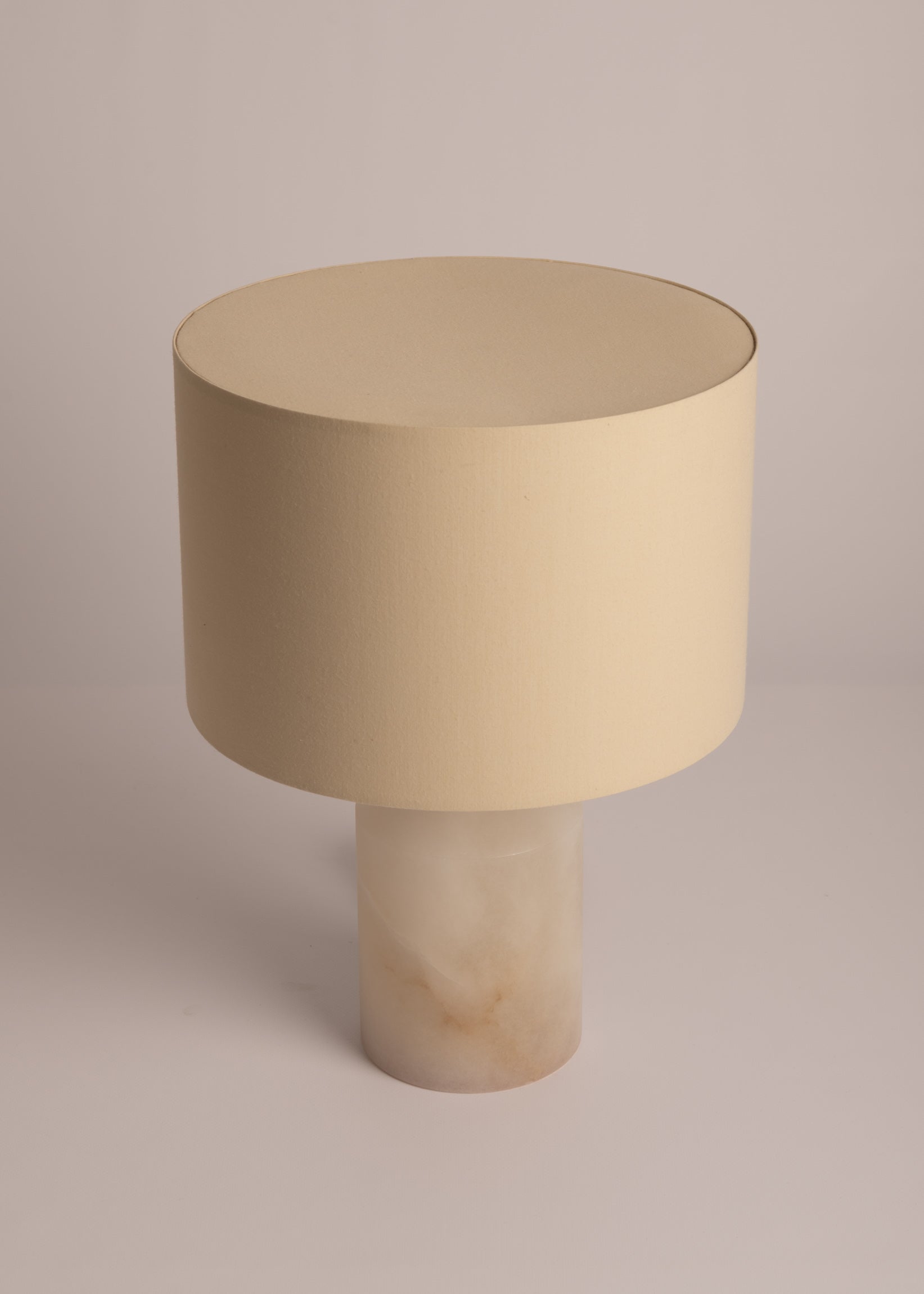 Stolná lampa JOSEF biely alabaster