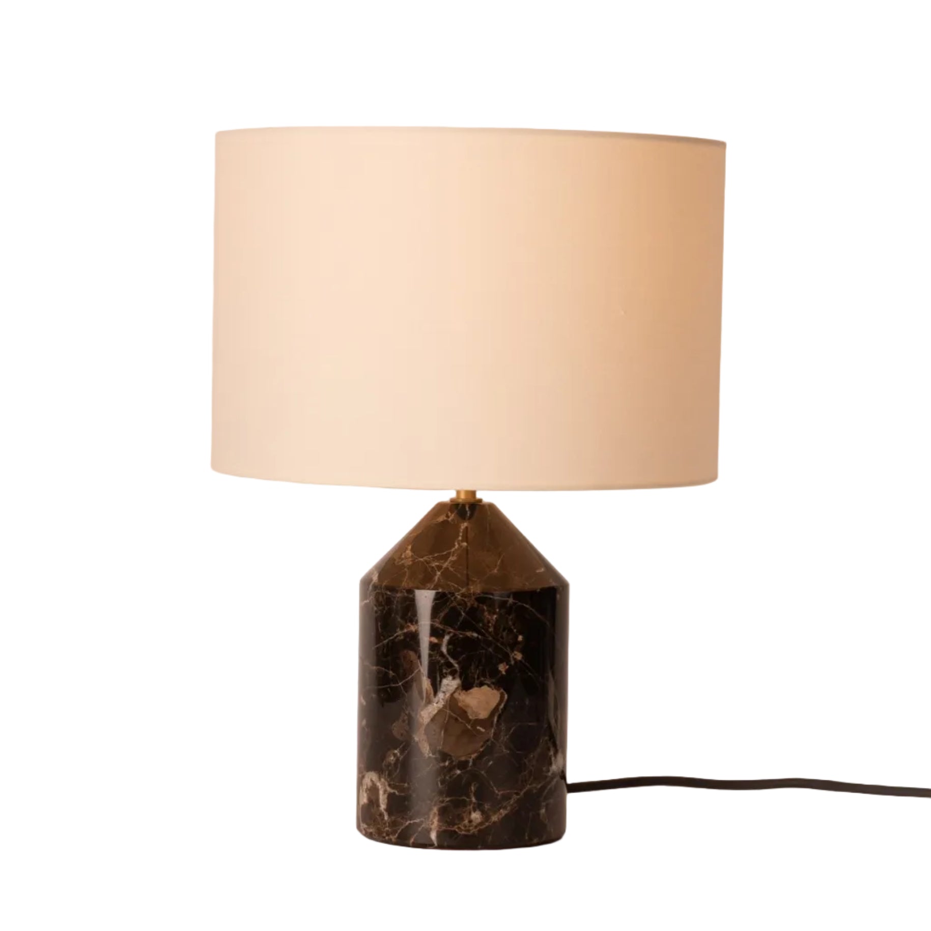 Table lamp JOSEF brown marble