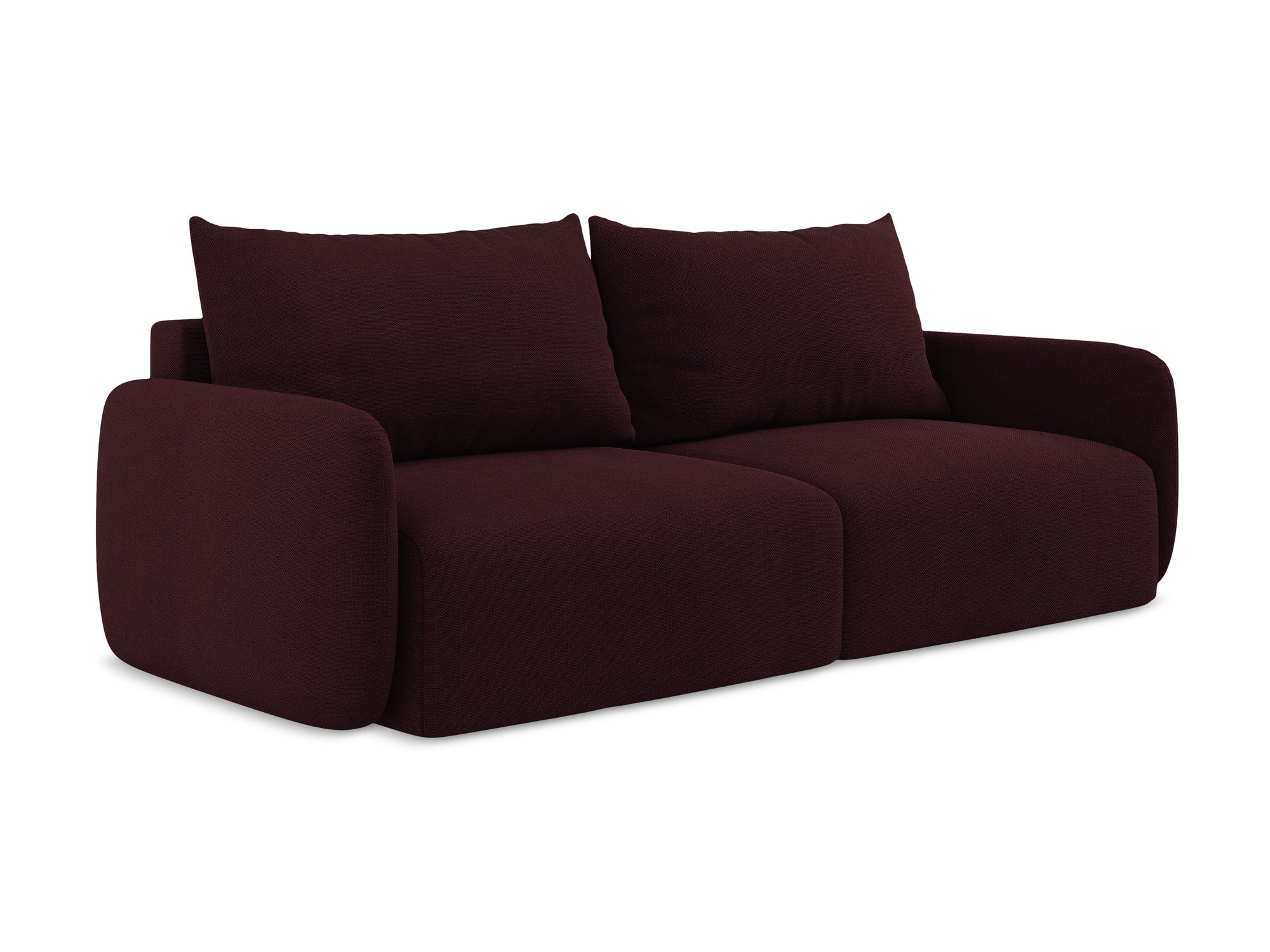 3-Seater Sofa with Sleeping Function KALENA Burgundy
