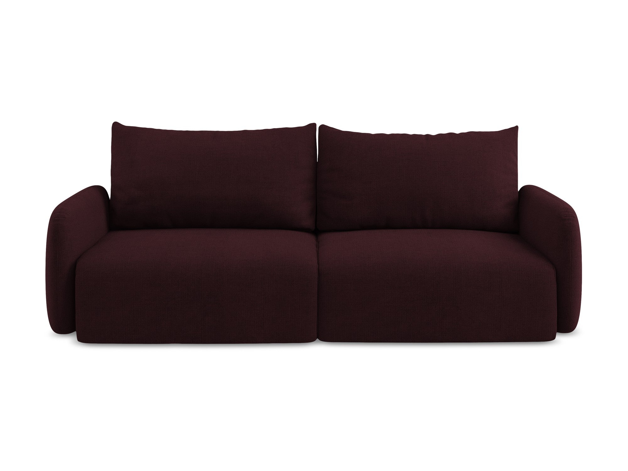 3-Seater Sofa with Sleeping Function KALENA Burgundy