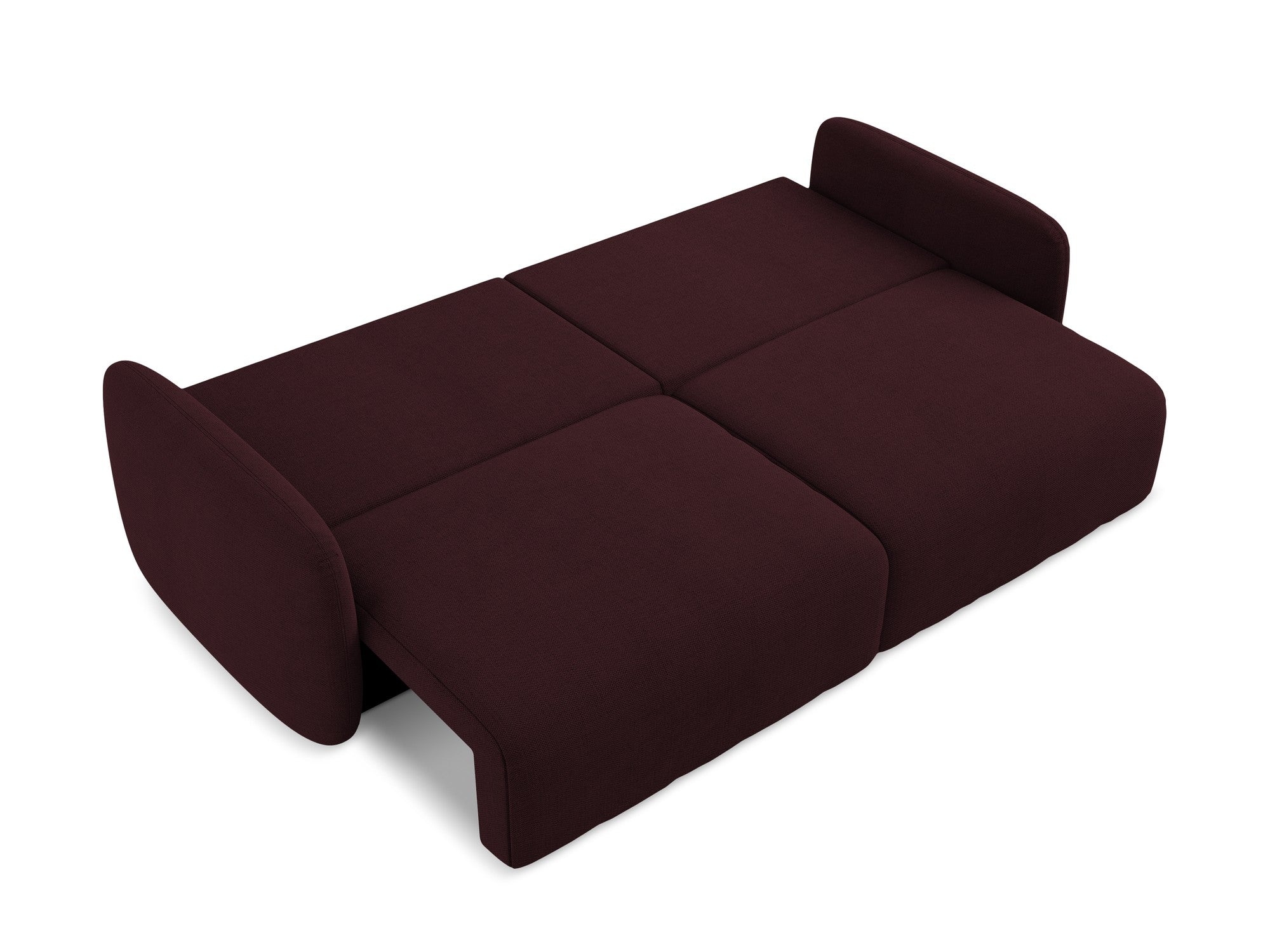 3-Seater Sofa with Sleeping Function KALENA Burgundy