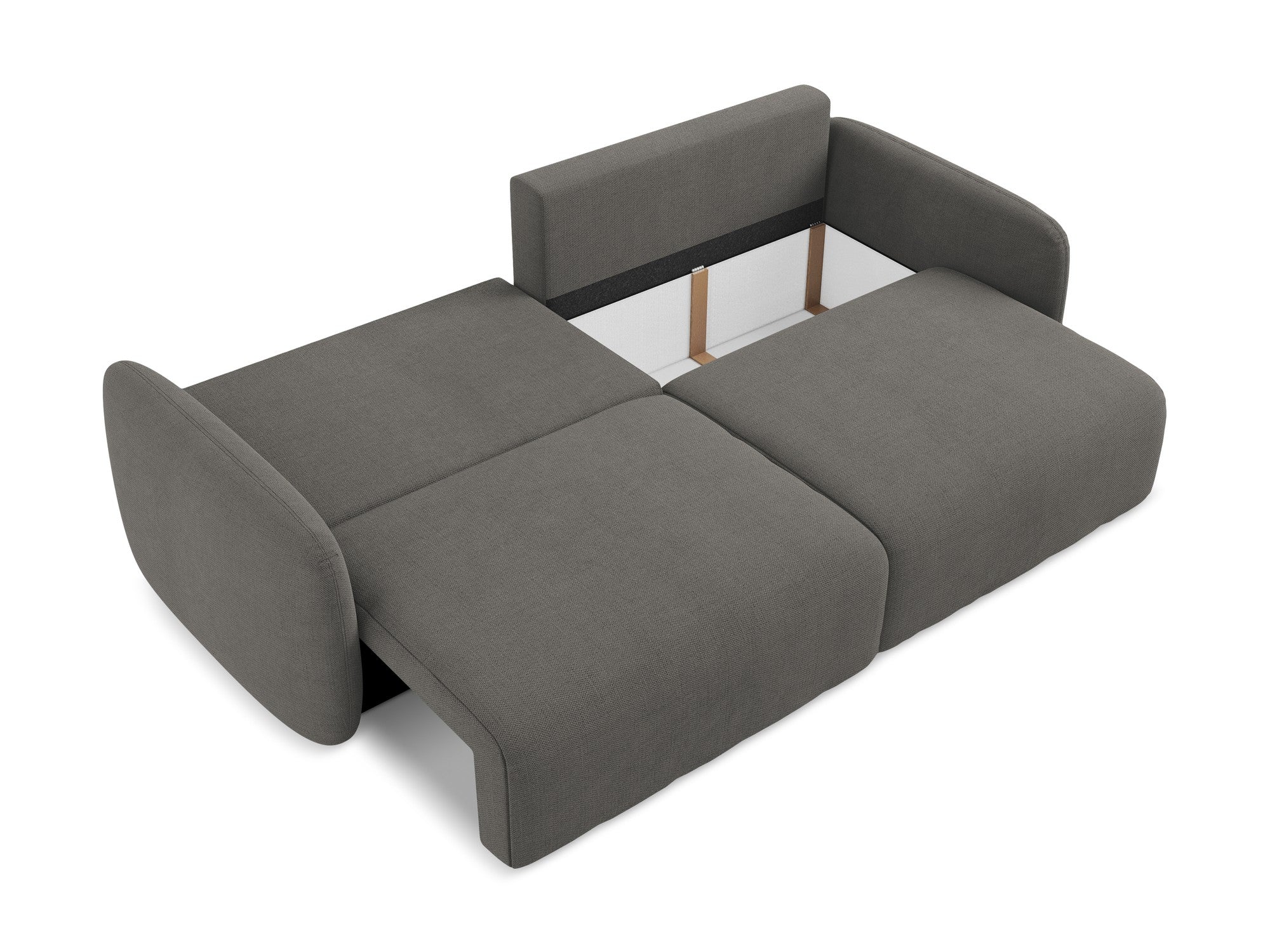 3-Seater Sofa with Sleeping Function KALENA Dark Gray