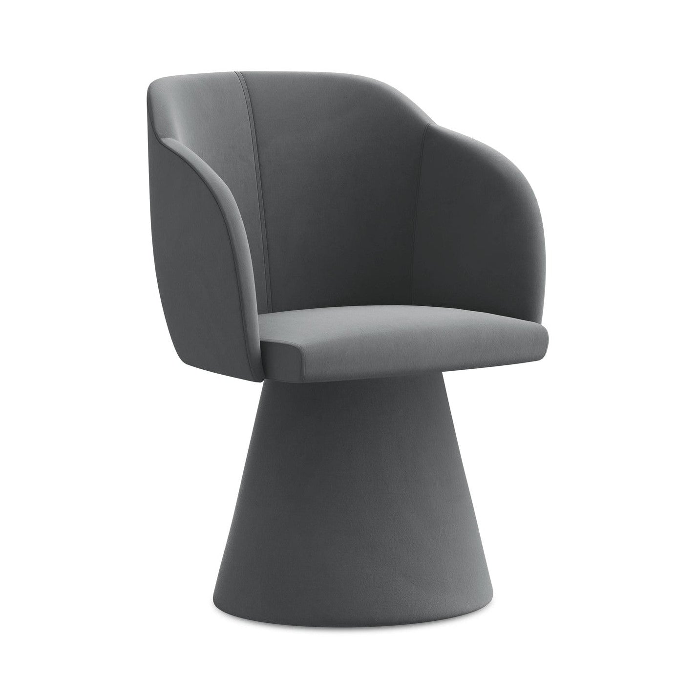 Velvet Chair KANOA Steel Gray